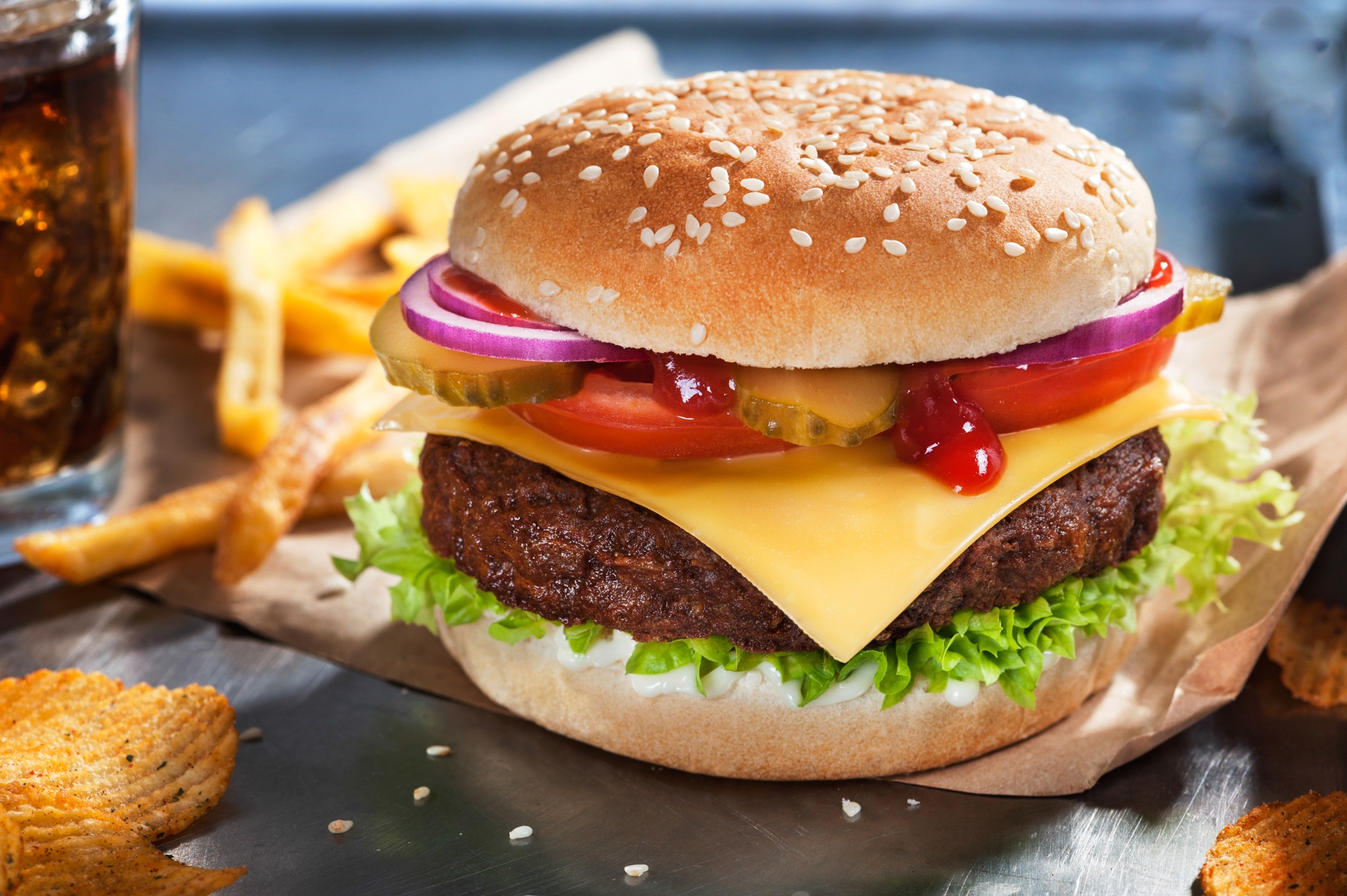 Téléchargez des papiers peints mobile Nourriture, Burger gratuitement.