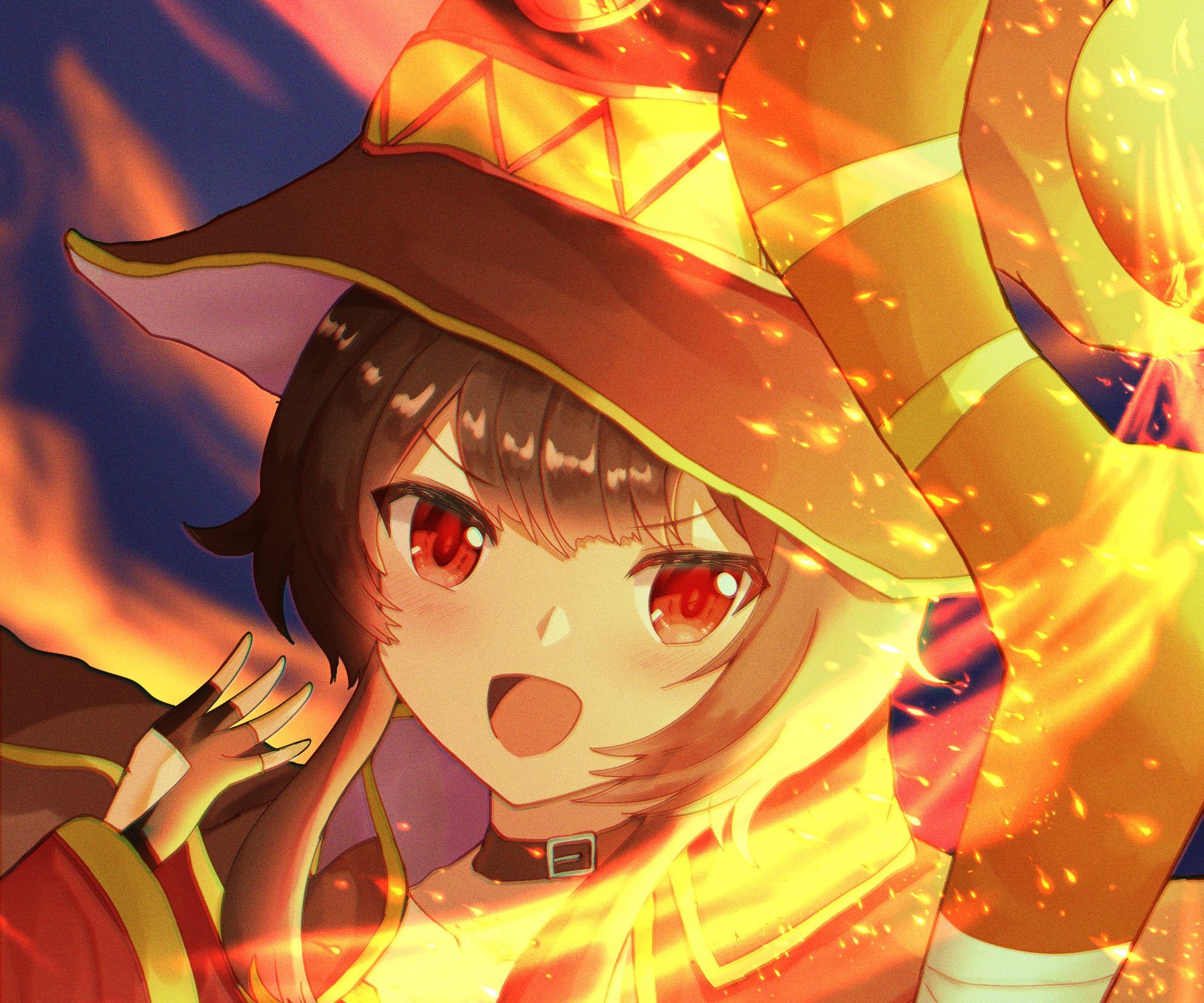 Téléchargez des papiers peints mobile Animé, Kono Subarashii Sekai Ni Shukufuku O!, Megumin (Konosuba) gratuitement.