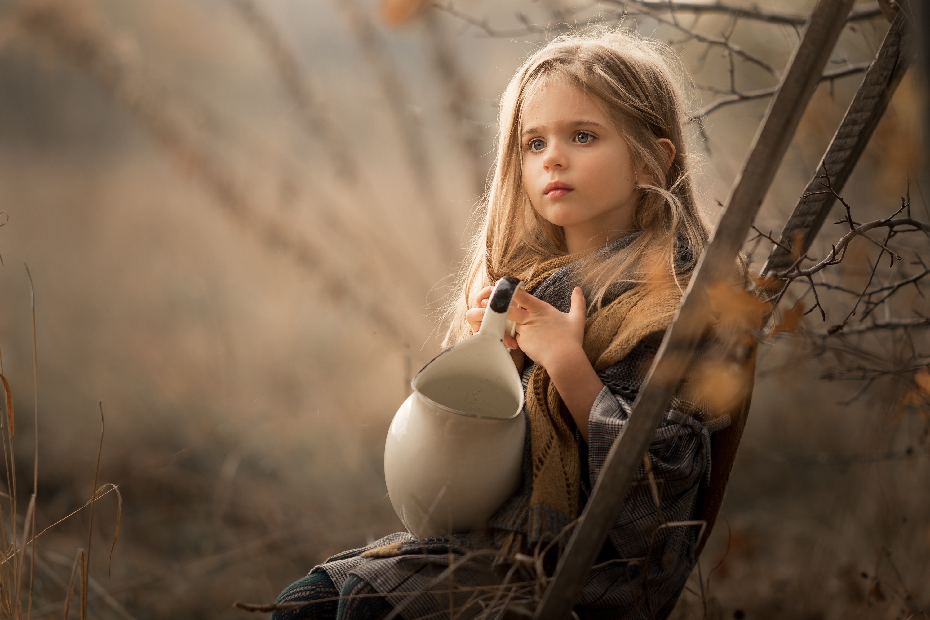 Descarga gratuita de fondo de pantalla para móvil de Niño, Fotografía, Rubia.