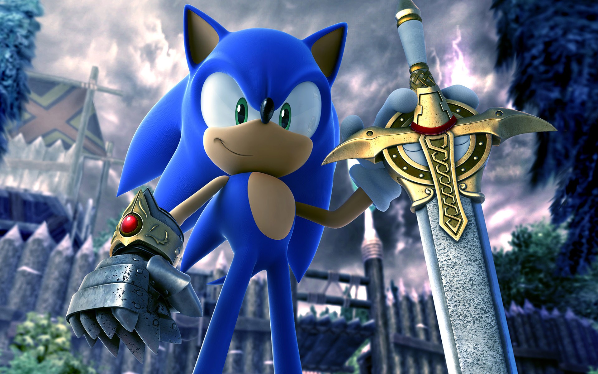 sonic, video game, sonic and the black knight, sonic the hedgehog