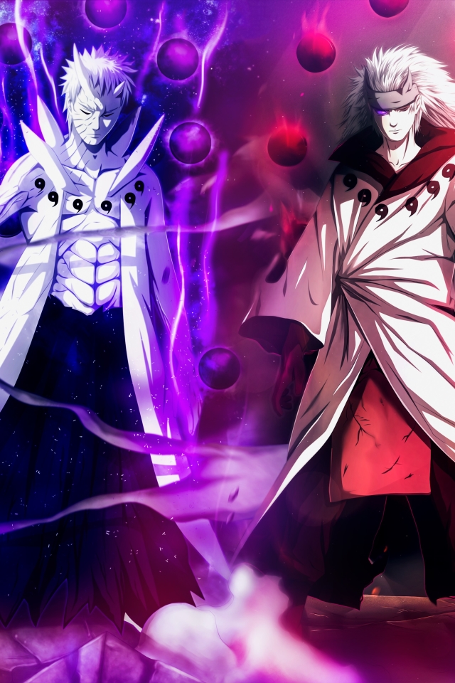 Download mobile wallpaper Anime, Naruto, Madara Uchiha, Obito Uchiha, Sage Of Six Paths for free.