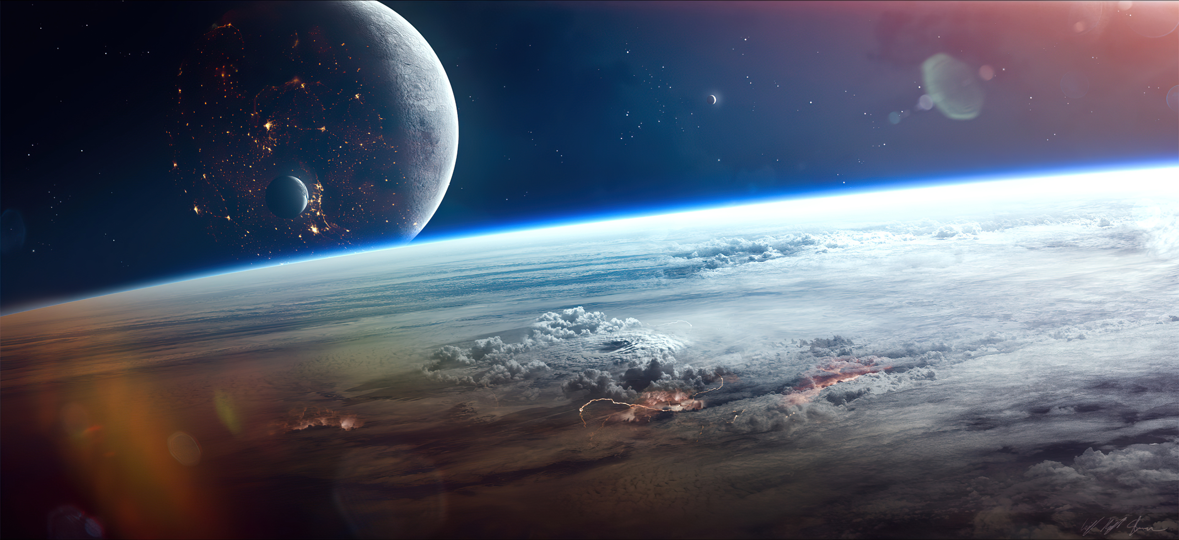 Baixe gratuitamente a imagem Espaço, Planeta, Ficção Científica, Planetscape na área de trabalho do seu PC