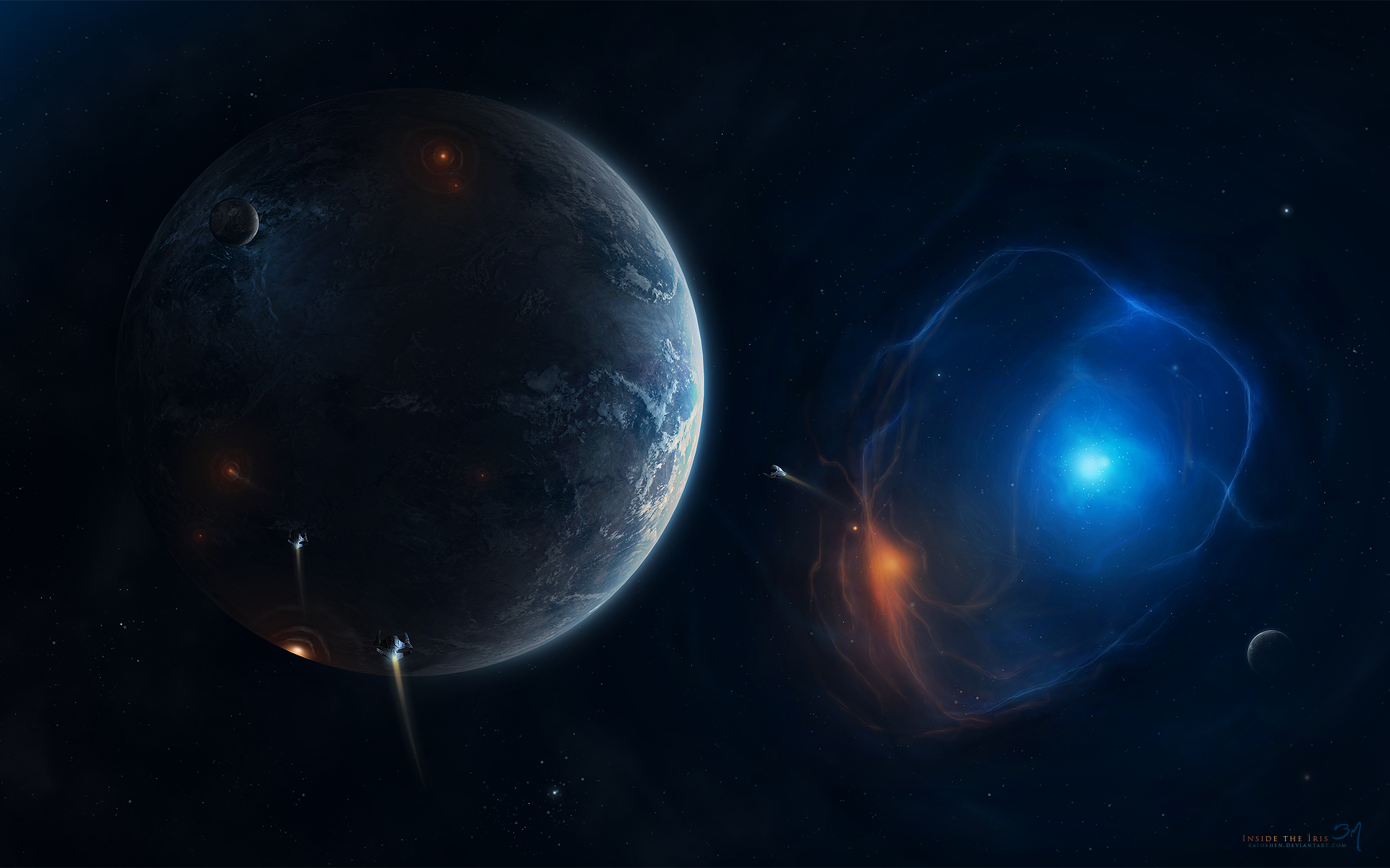 Handy-Wallpaper Planet, Science Fiction, Weltraum kostenlos herunterladen.