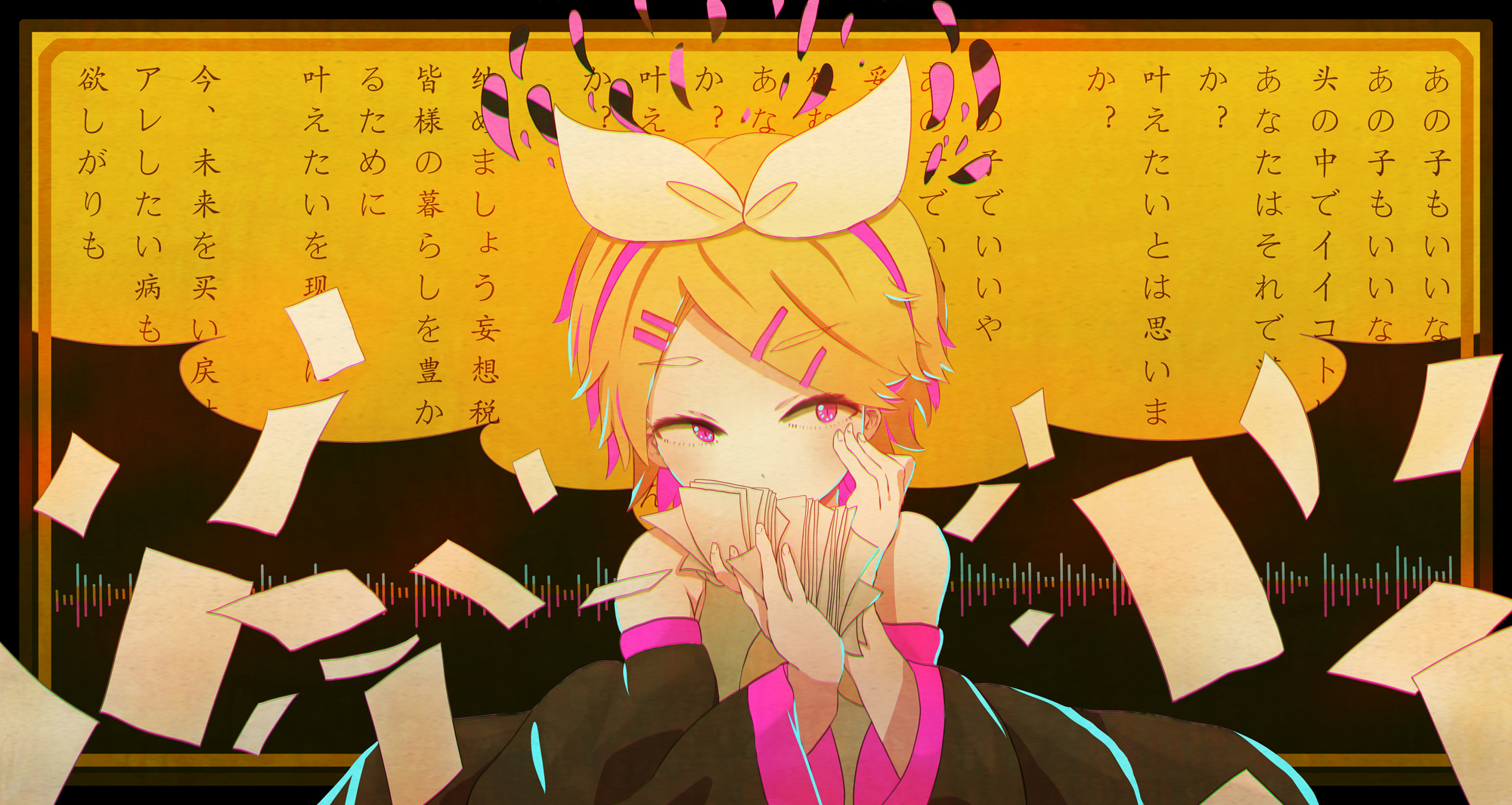 Handy-Wallpaper Vocaloid, Animes, Rin Kagamine kostenlos herunterladen.