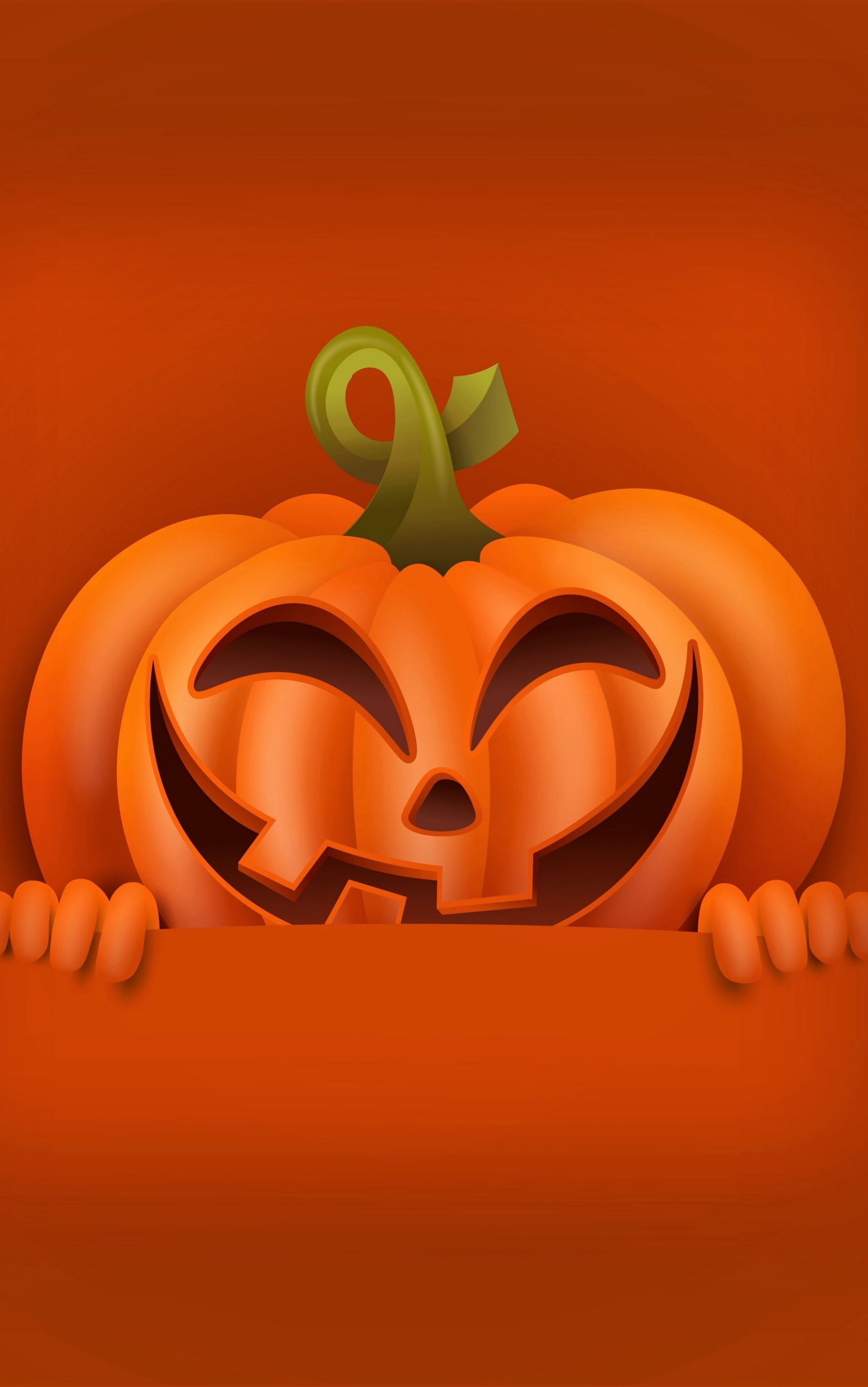 Téléchargez des papiers peints mobile Halloween, Vacances, Le Sourire, Couleur Orange), Citrouille D'halloween gratuitement.