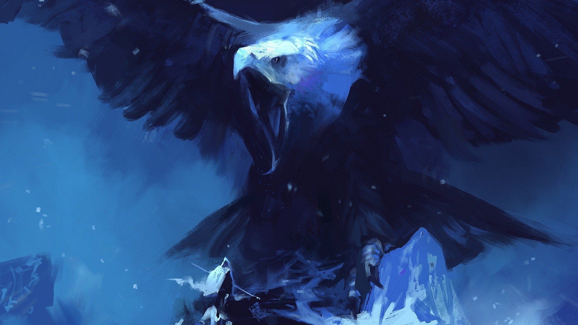 Download mobile wallpaper Eagle, Fantasy Animals, Fantasy, Bird for free.