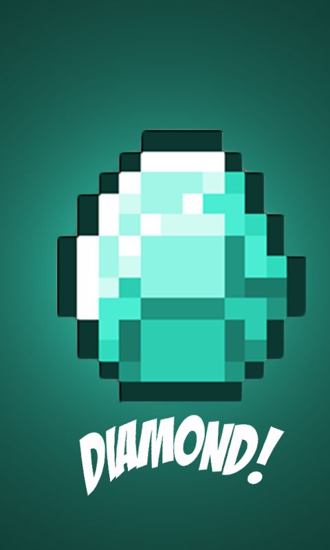 Download mobile wallpaper Minecraft, Diamond, Video Game, Mojang for free.
