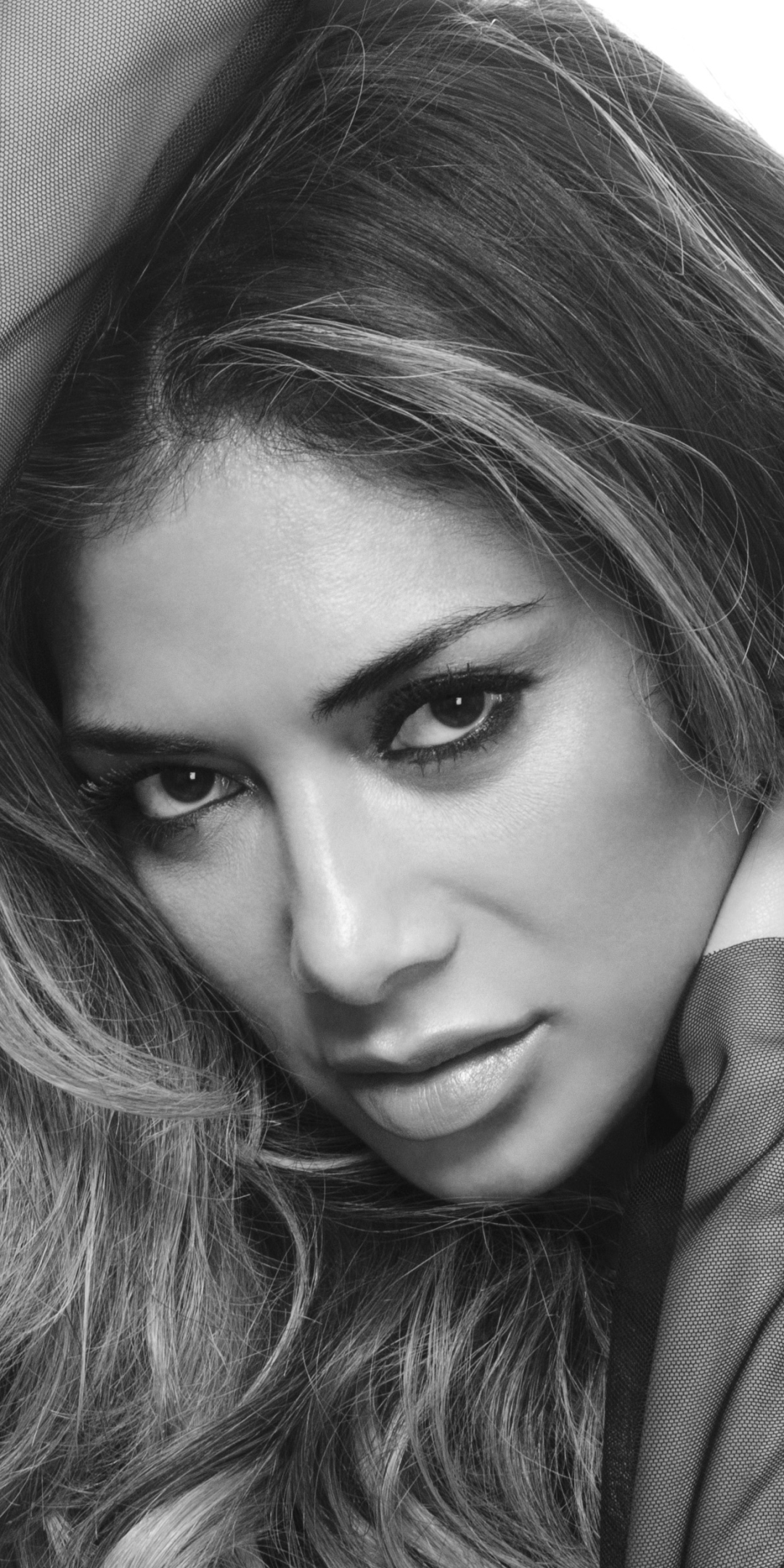 Download mobile wallpaper Music, Nicole Scherzinger, Singer, American, Black & White for free.