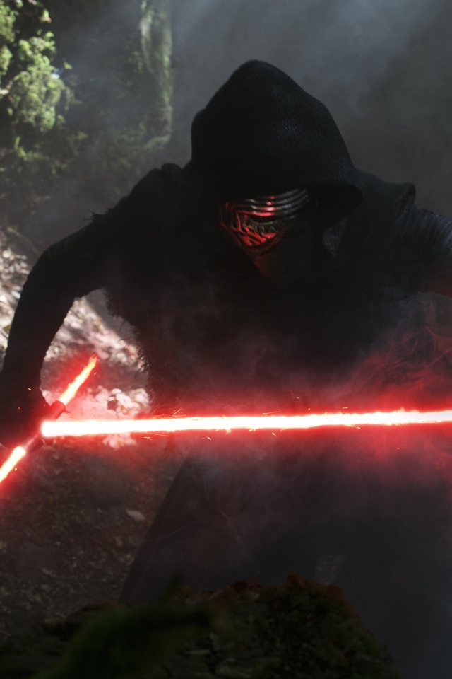 Download mobile wallpaper Star Wars, Lightsaber, Movie, Star Wars Episode Vii: The Force Awakens, Kylo Ren for free.