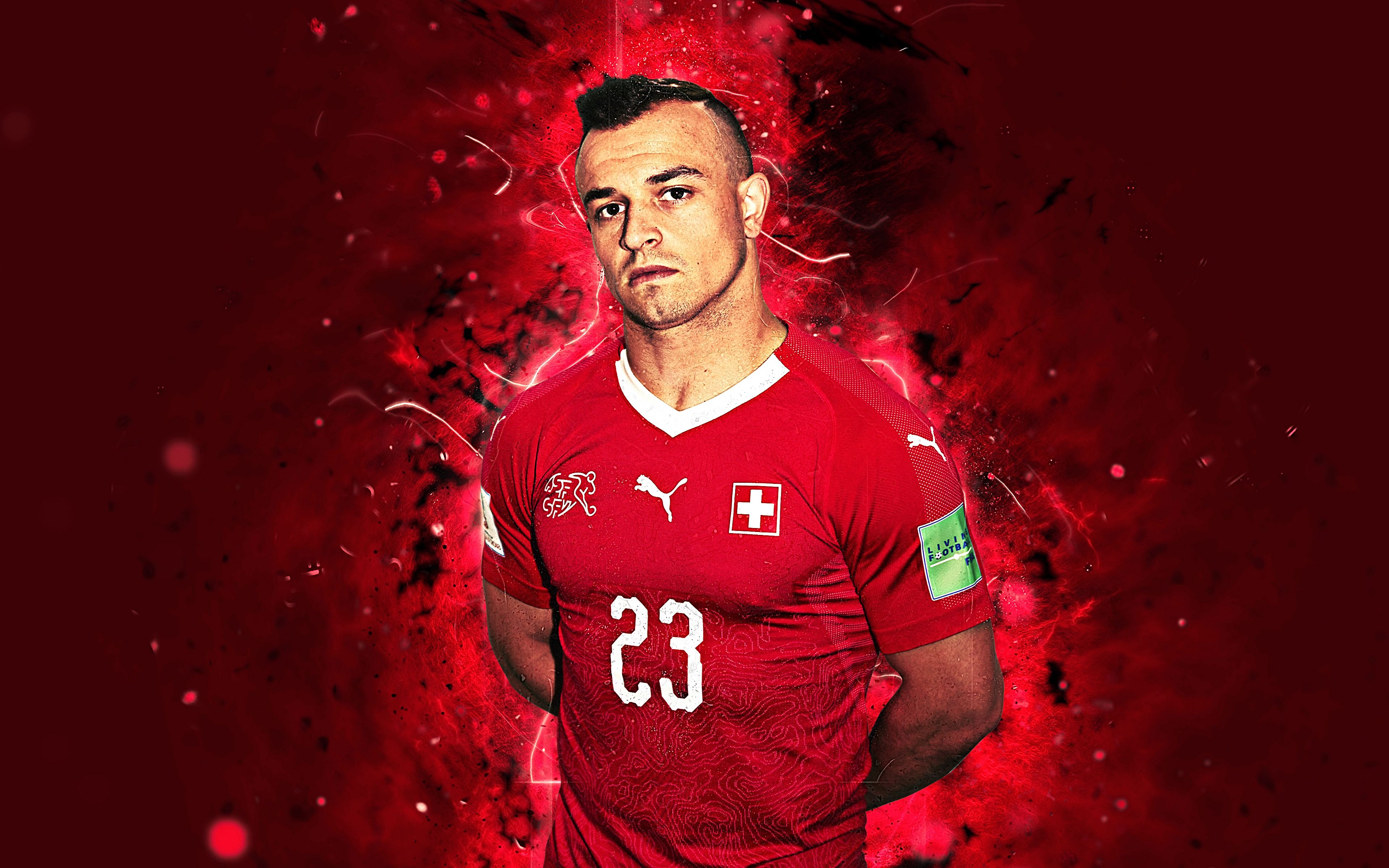 Download mobile wallpaper Sports, Soccer, Swiss, Xherdan Shaqiri for free.