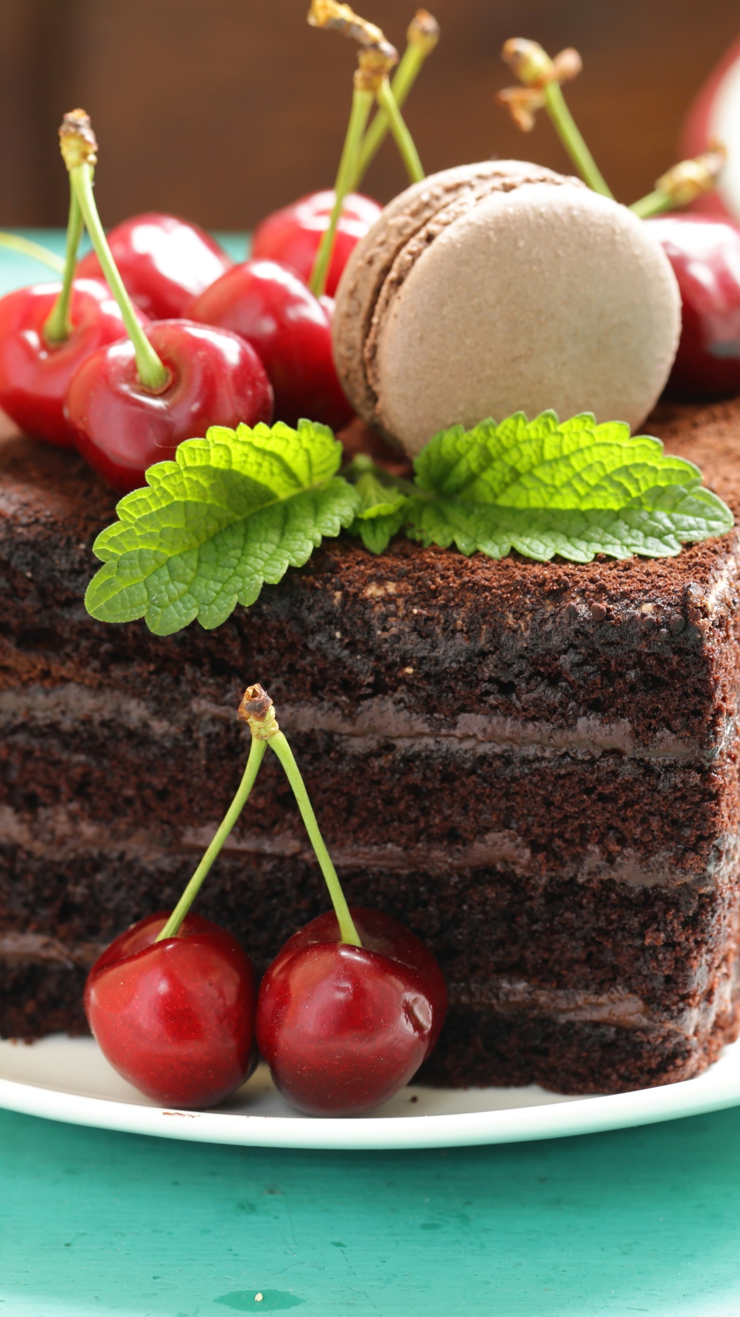 Download mobile wallpaper Food, Cherry, Dessert, Cake, Pastry for free.