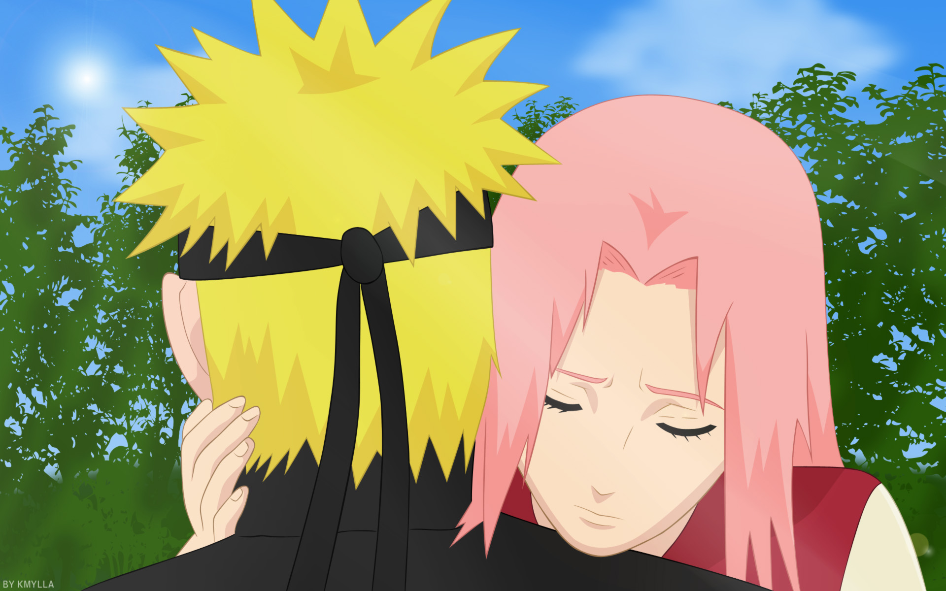 Baixar papel de parede para celular de Anime, Naruto, Sakura Haruno, Naruto Uzumaki gratuito.