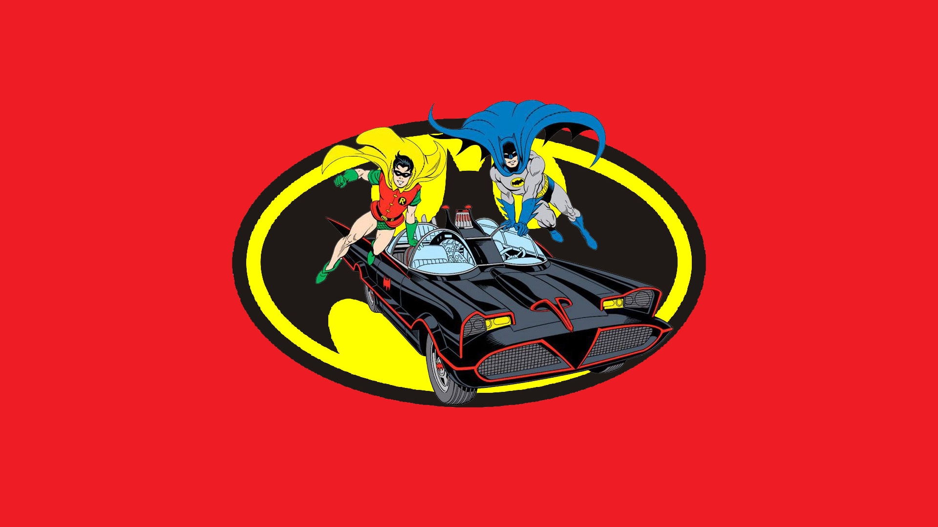 dc comics, comics, batman & robin, batman, batmobile, dick grayson, robin (dc comics)