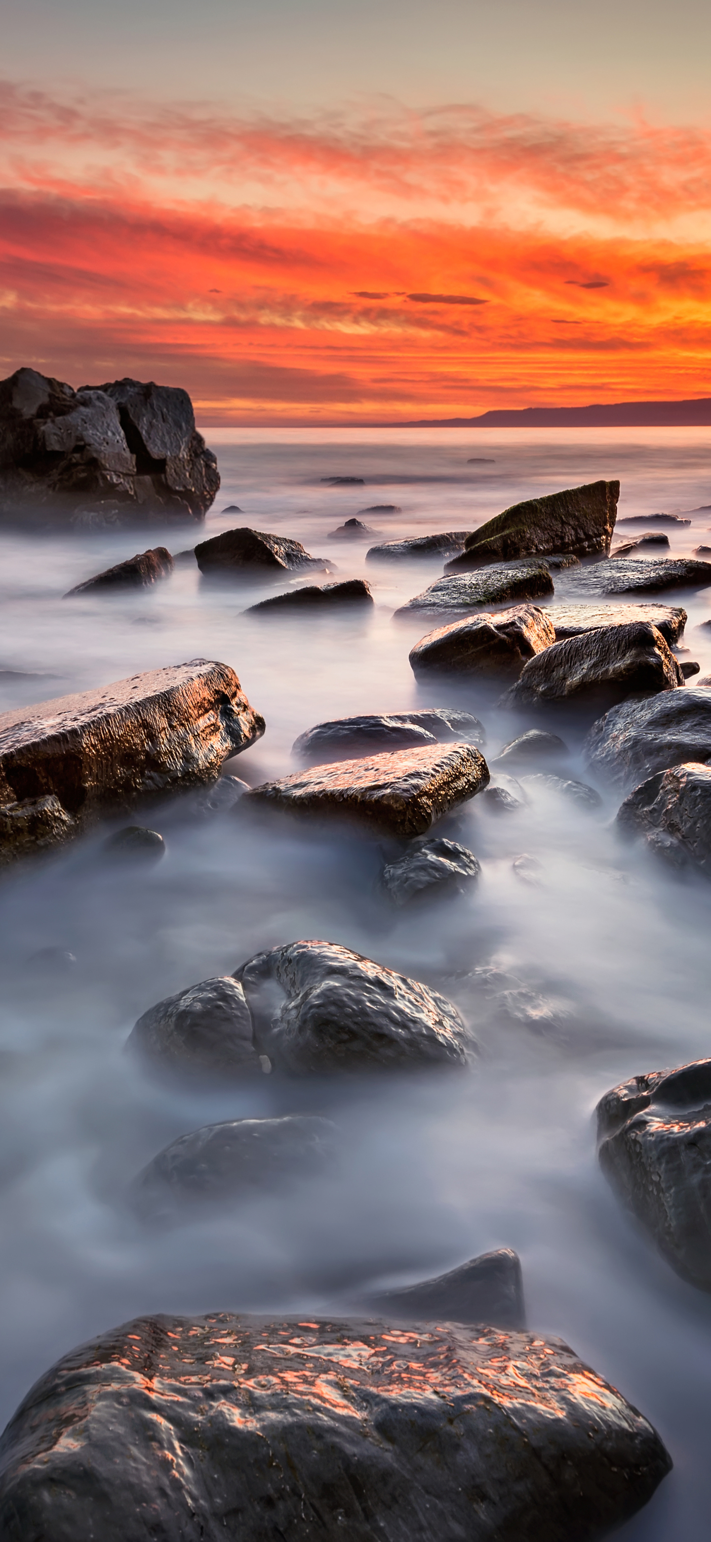 Descarga gratuita de fondo de pantalla para móvil de Naturaleza, Amanecer, Océano, Tierra/naturaleza.