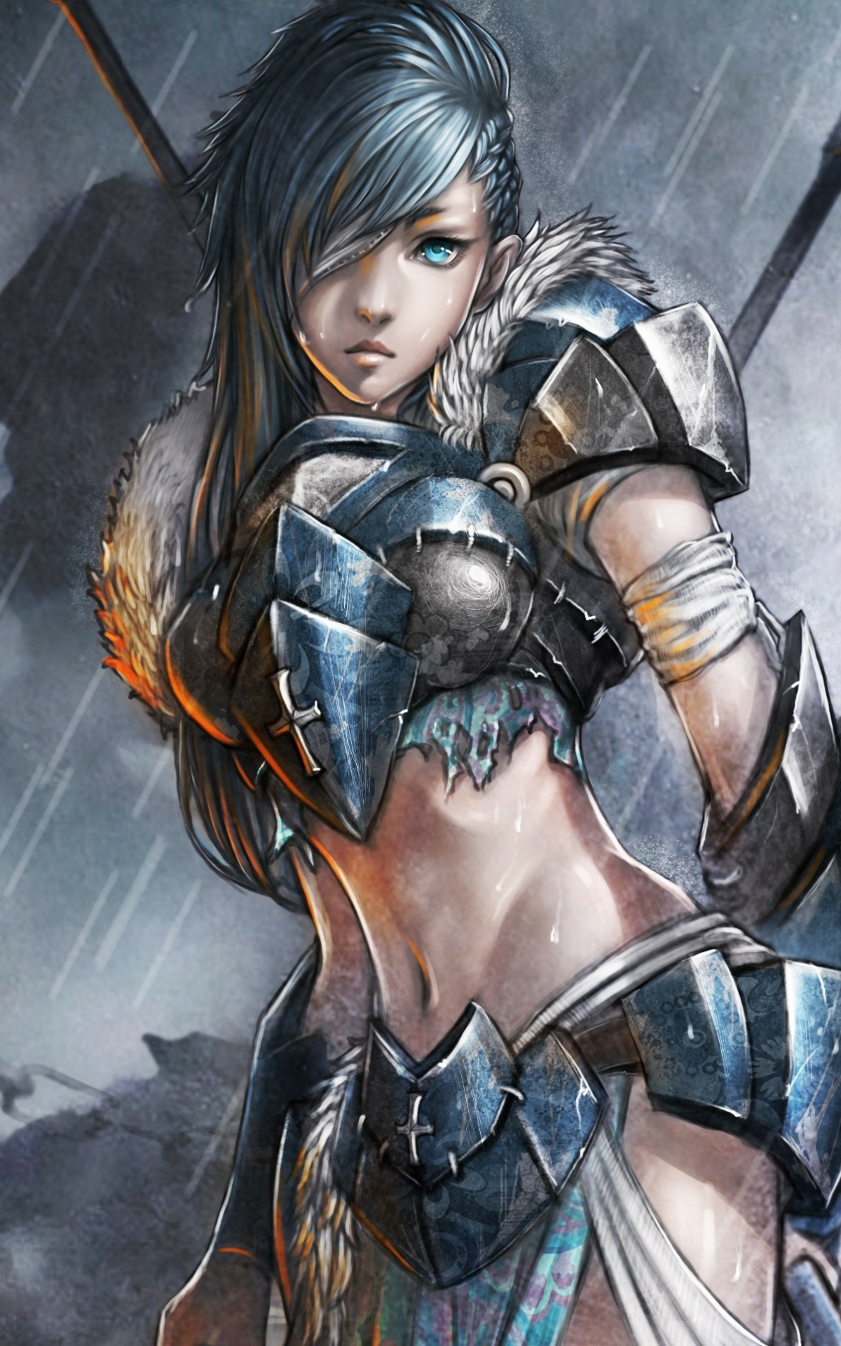 Download mobile wallpaper Fantasy, Armor, Women Warrior, Woman Warrior for free.