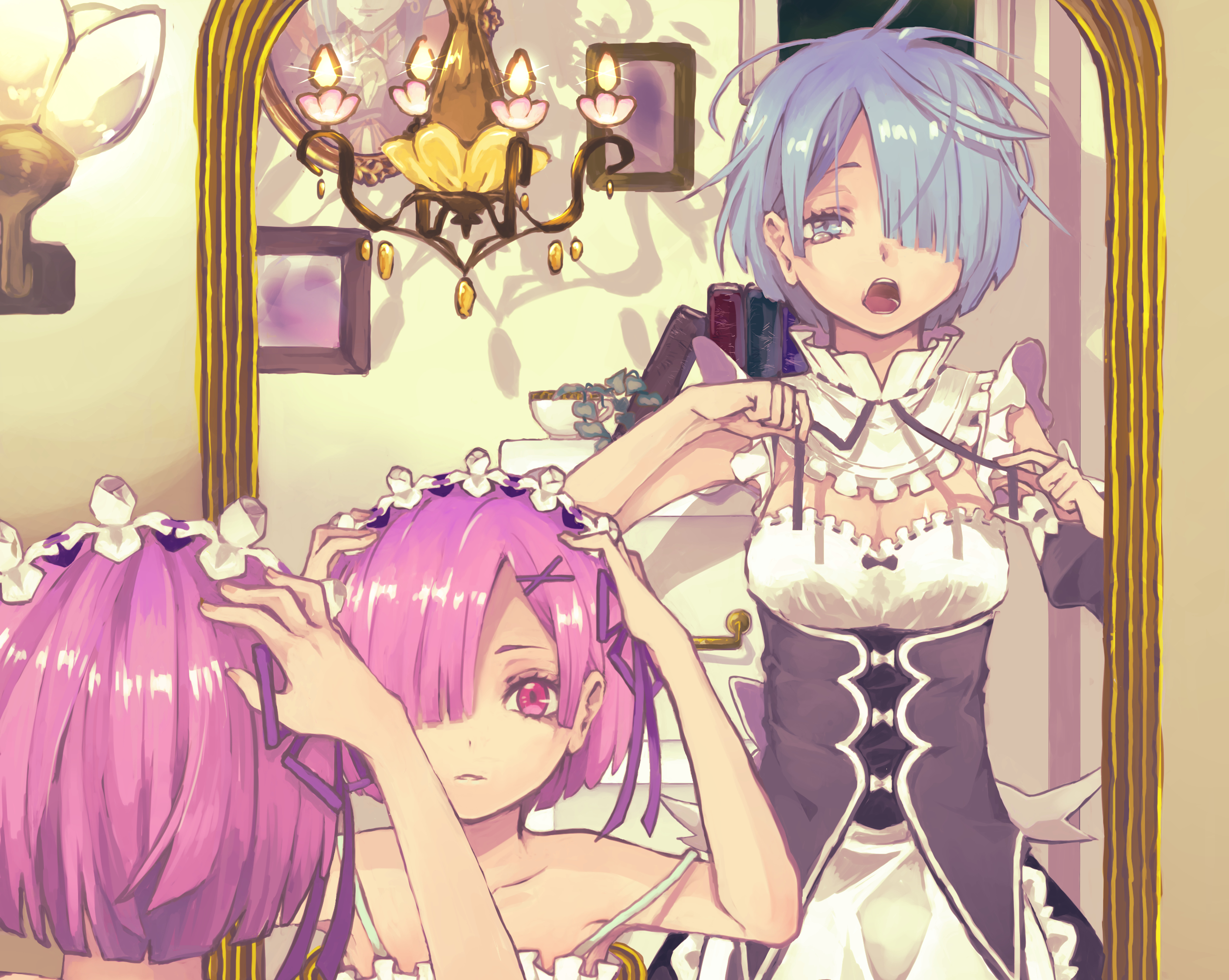 Descarga gratis la imagen Animado, Re:zero Comenzando La Vida En Otro Mundo, Ram (Re: Cero), Rem (Re: Cero) en el escritorio de tu PC