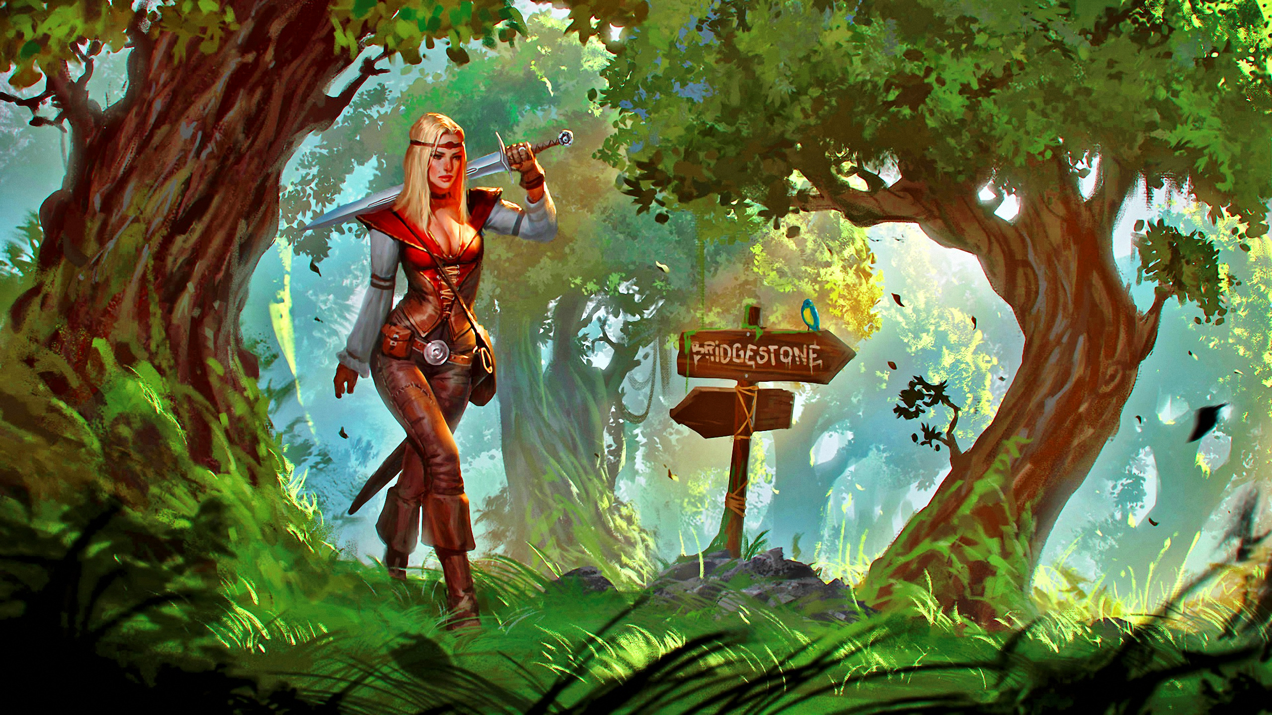 Free download wallpaper Fantasy, Warrior, Women Warrior on your PC desktop