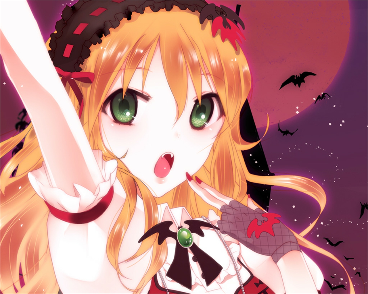 Laden Sie das Halloween, Animes, The Idolm@ster, Miki Hoshii-Bild kostenlos auf Ihren PC-Desktop herunter