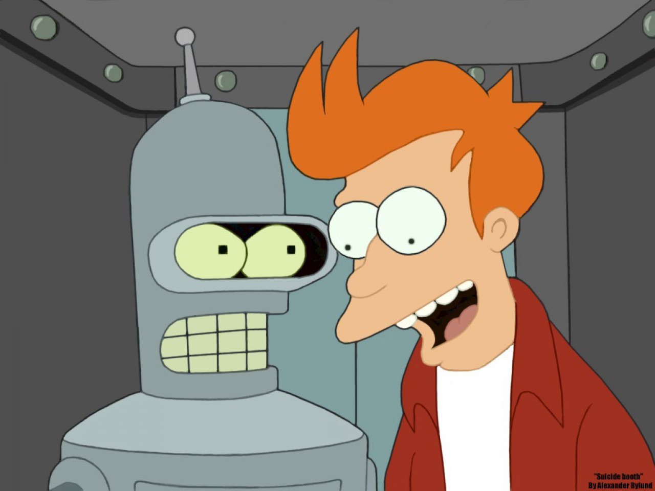 Download mobile wallpaper Futurama, Tv Show, Bender (Futurama), Fry (Futurama) for free.