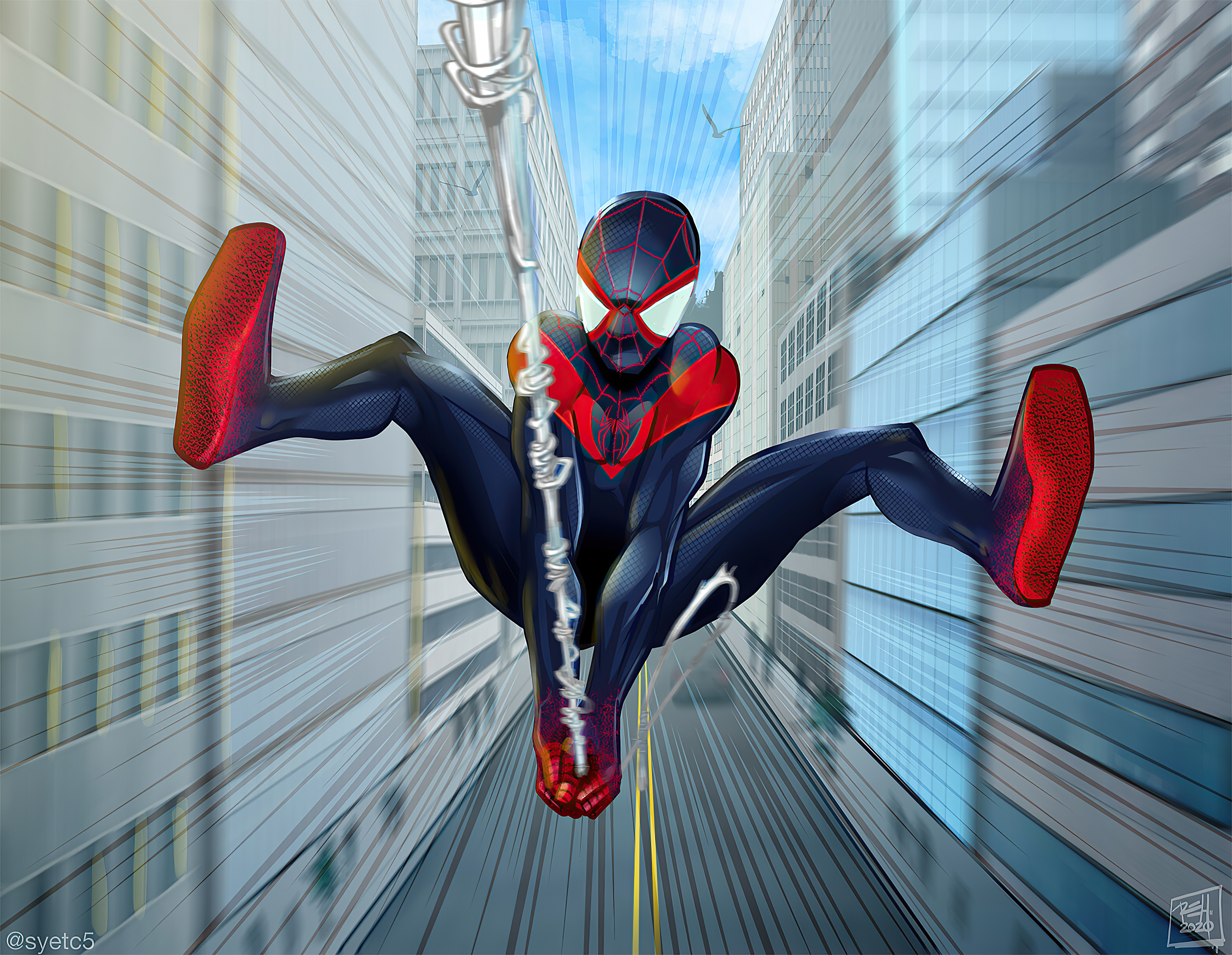 Free download wallpaper Spider Man, Comics, Miles Morales on your PC desktop
