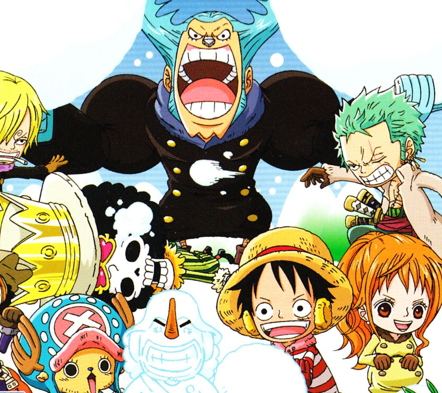 Free download wallpaper Anime, One Piece, Tony Tony Chopper, Roronoa Zoro, Monkey D Luffy, Nami (One Piece), Sanji (One Piece), Brook (One Piece), Franky (One Piece) on your PC desktop