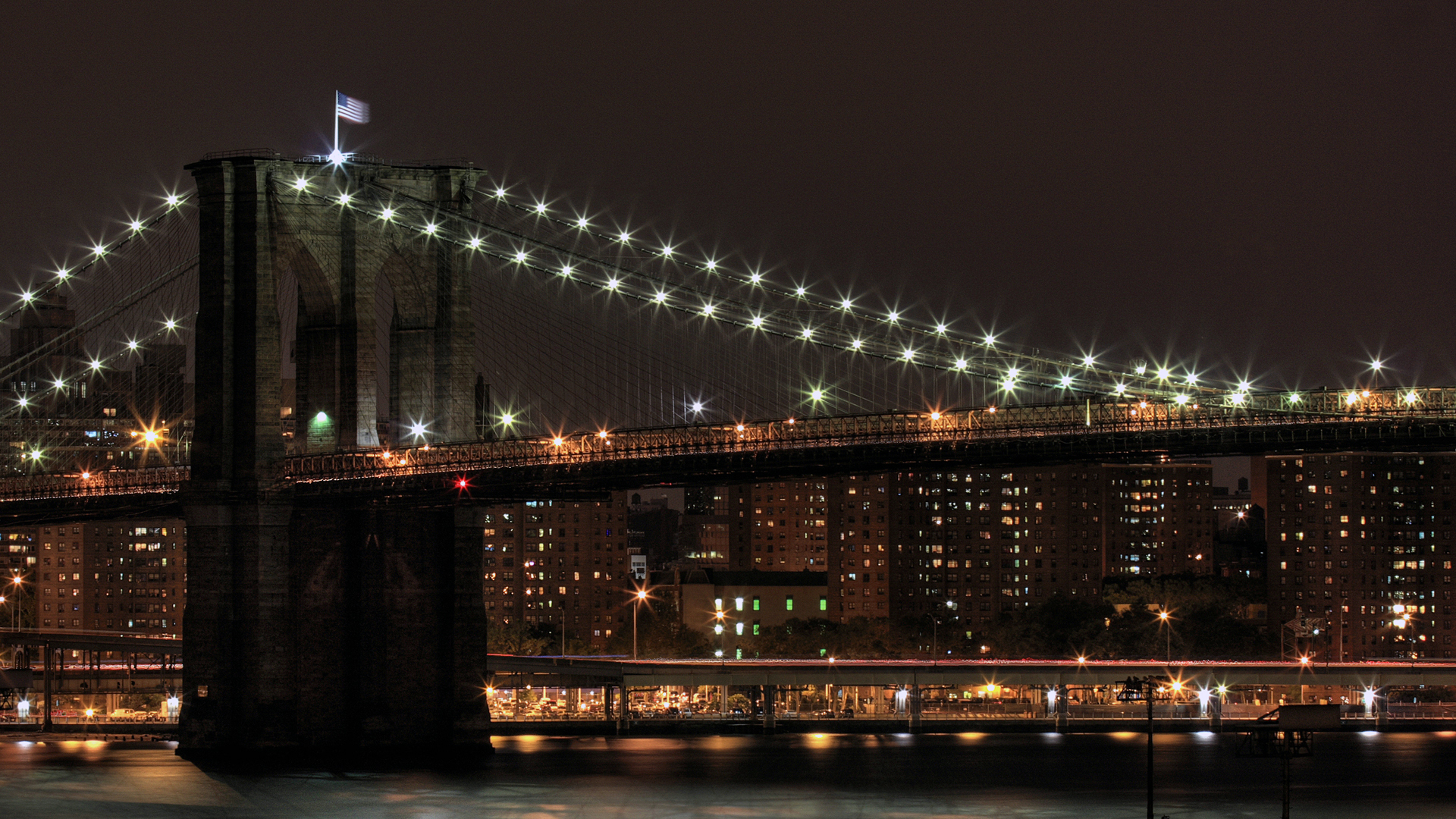 Free download wallpaper Brooklyn Bridge, Man Made on your PC desktop