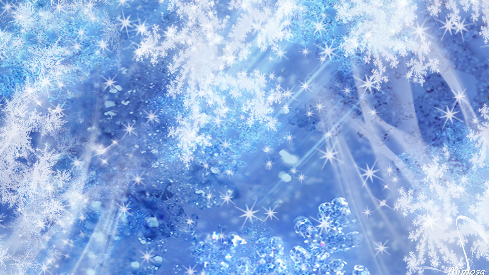 Скачать обои бесплатно Рождество, Синий, Мороз, Градиент, Звёзды, Праздничные картинка на рабочий стол ПК