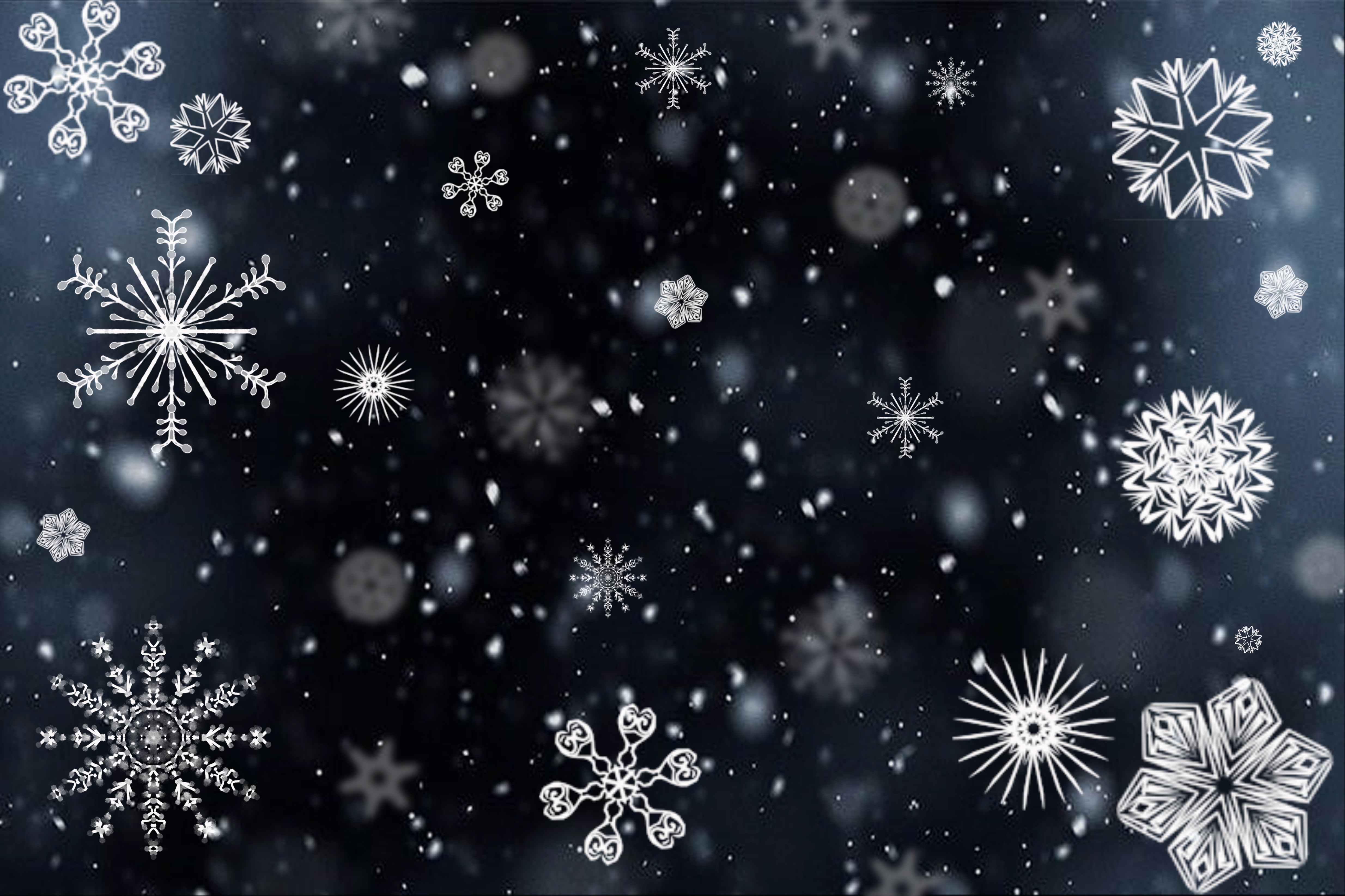 winter, holidays, patterns, snowflakes, texture HD wallpaper
