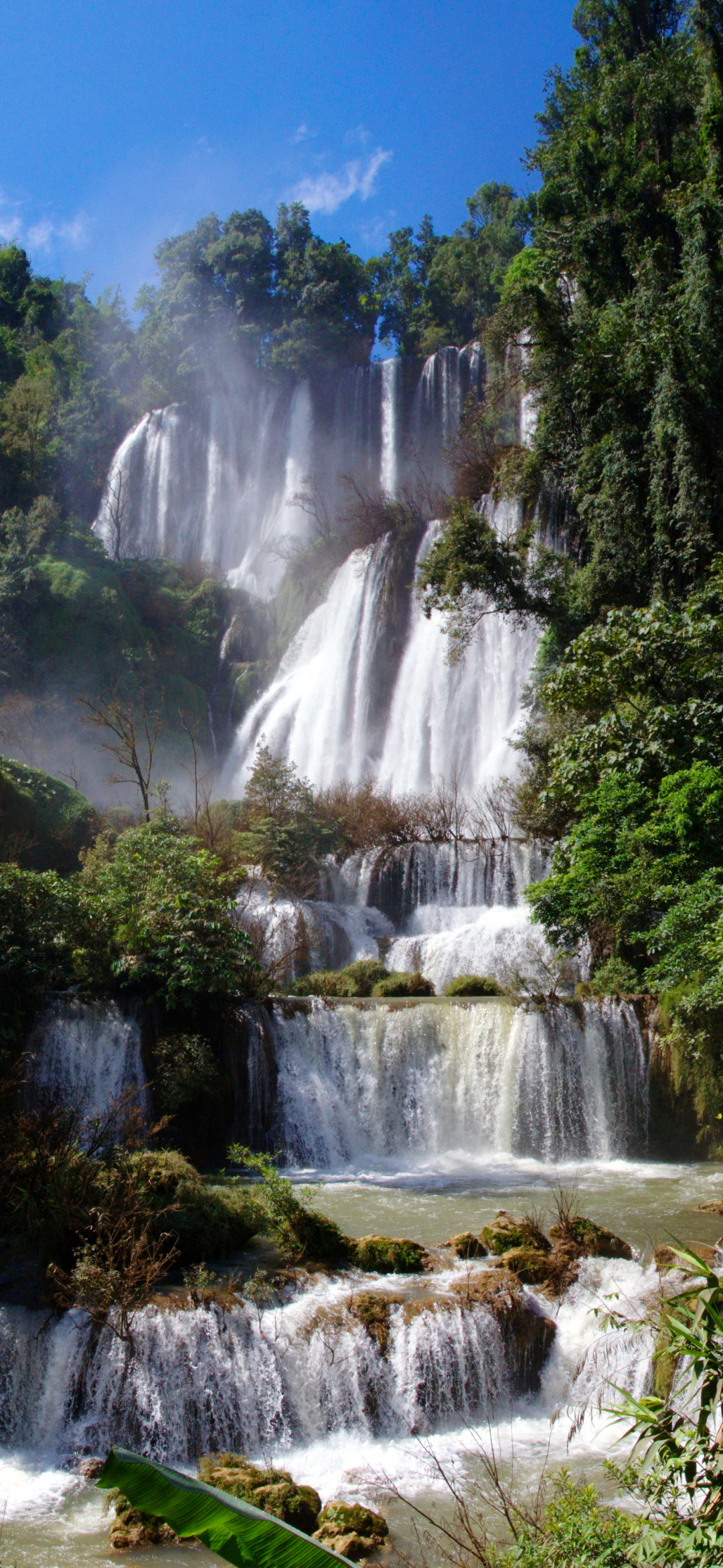 Download mobile wallpaper Waterfalls, Waterfall, Earth, Thailand for free.