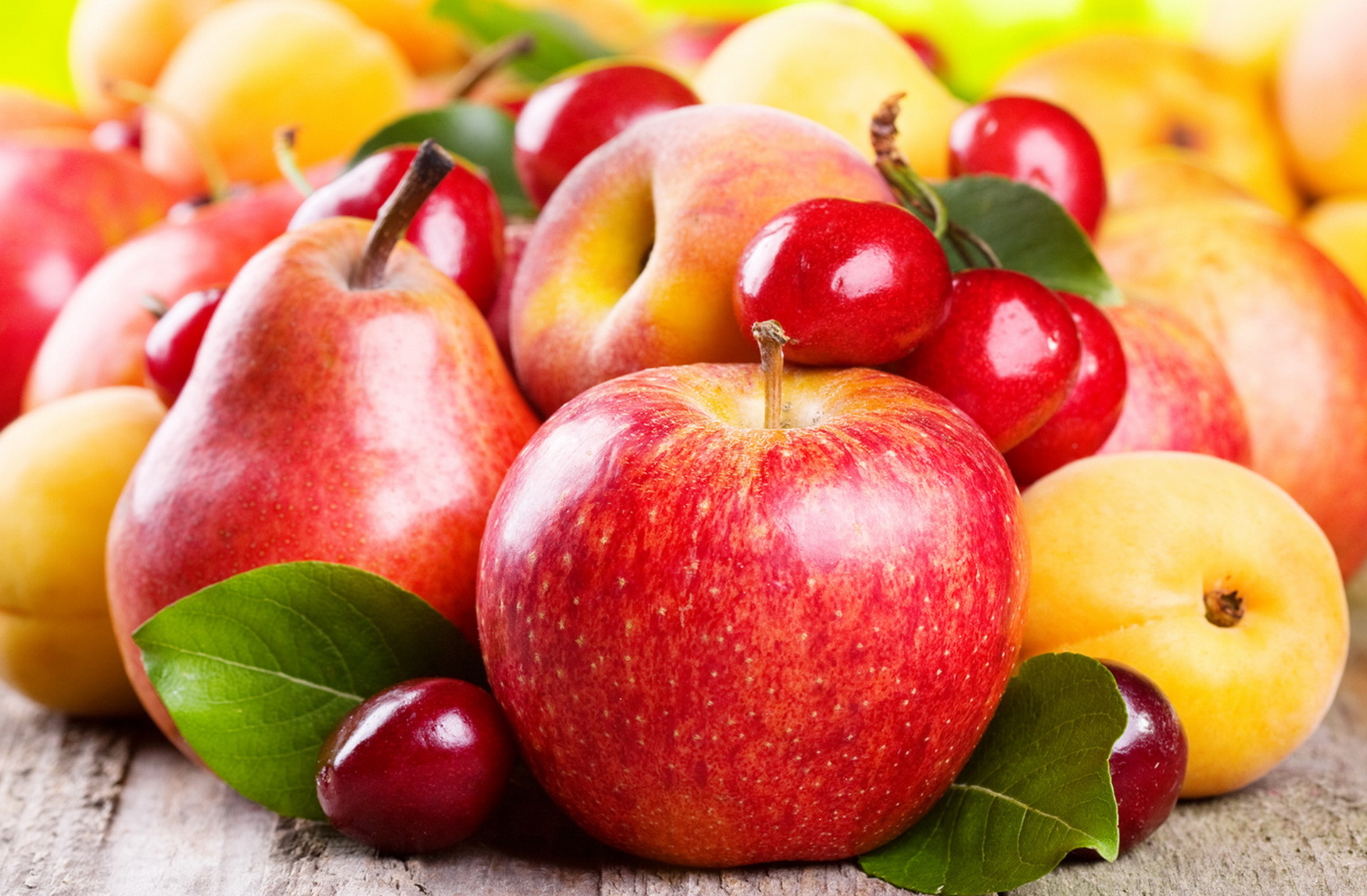 375759 baixar papel de parede comida, fruta, maçã, damasco, cereja, pera, frutas - protetores de tela e imagens gratuitamente