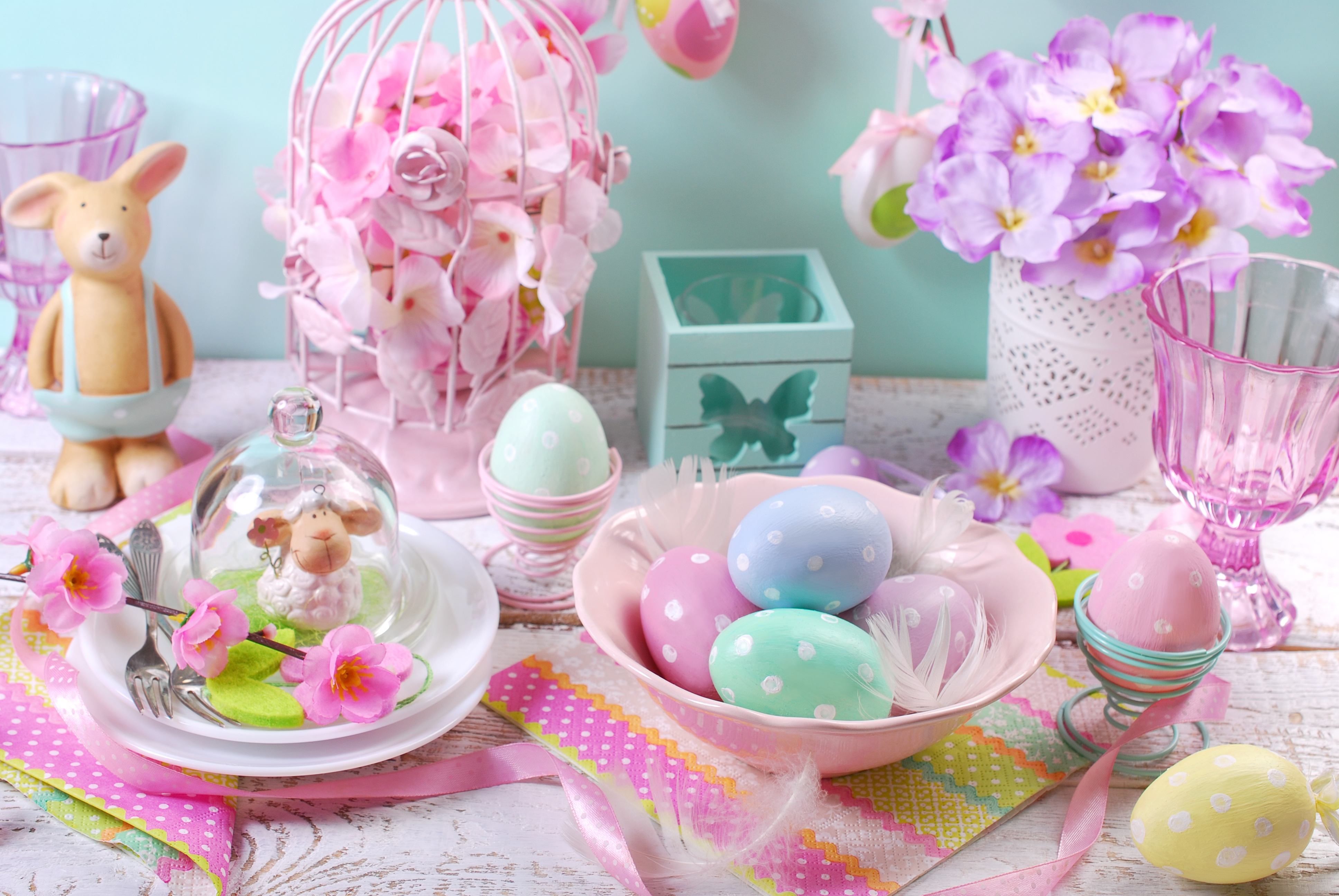 Download mobile wallpaper Easter, Still Life, Flower, Holiday, Colors, Pastel, Easter Egg for free.
