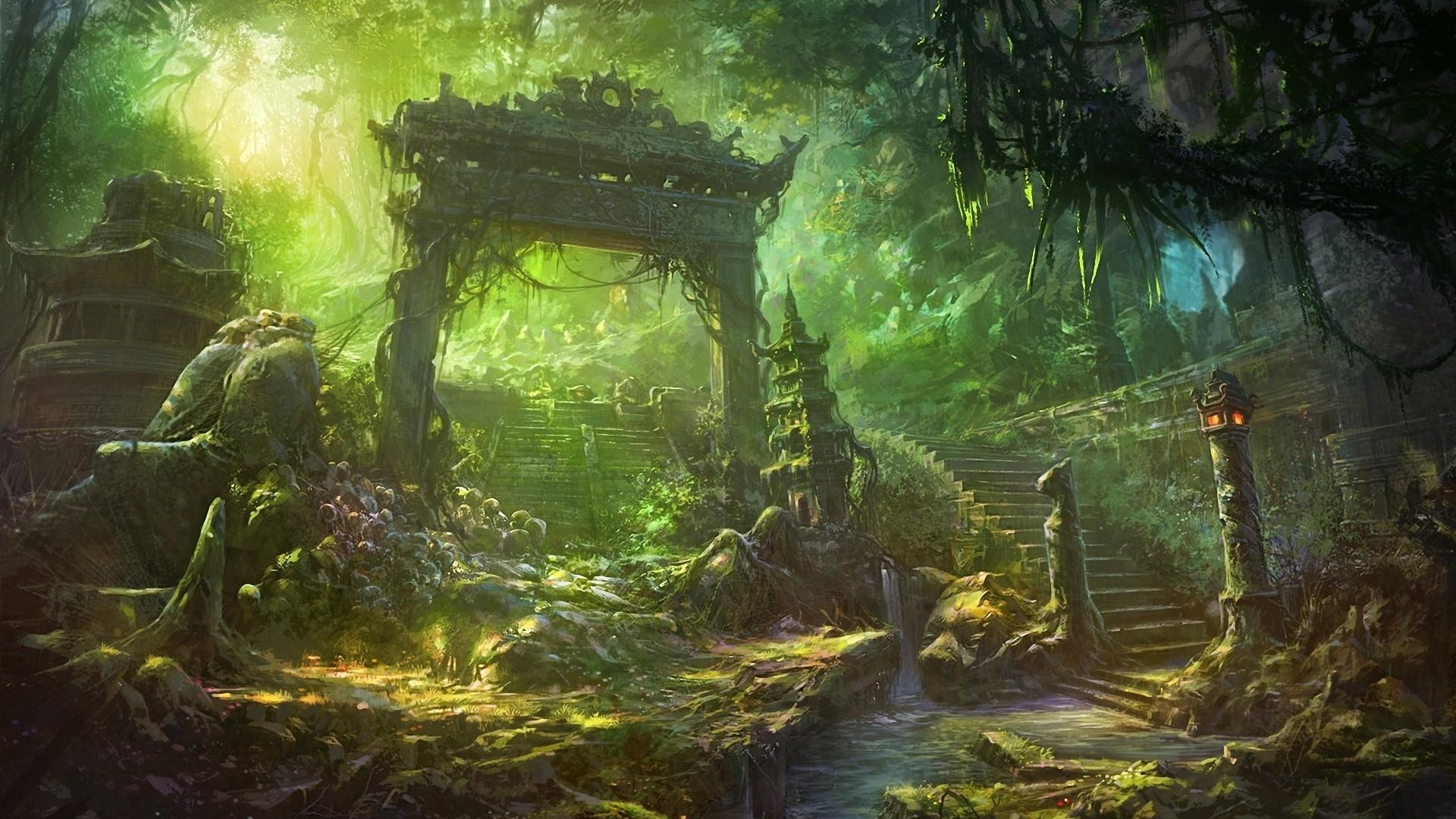 Download mobile wallpaper Fantasy, Forest for free.