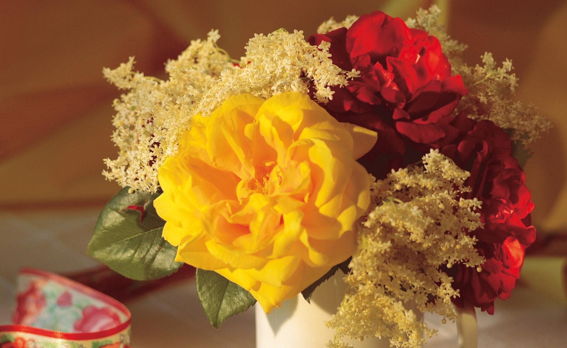 Laden Sie das Tasse, Strauß, Becher, Blumen, Roses, Nahaufnahme, Bouquet, Nahansicht-Bild kostenlos auf Ihren PC-Desktop herunter