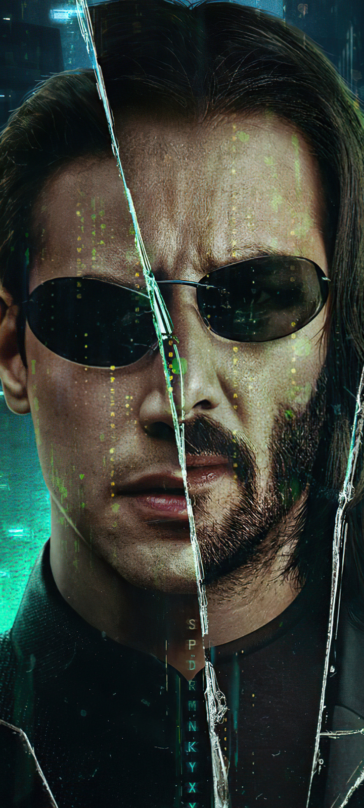 Handy-Wallpaper Keanu Reeves, Filme, Neo (Die Matrix), Matrix Resurrections kostenlos herunterladen.