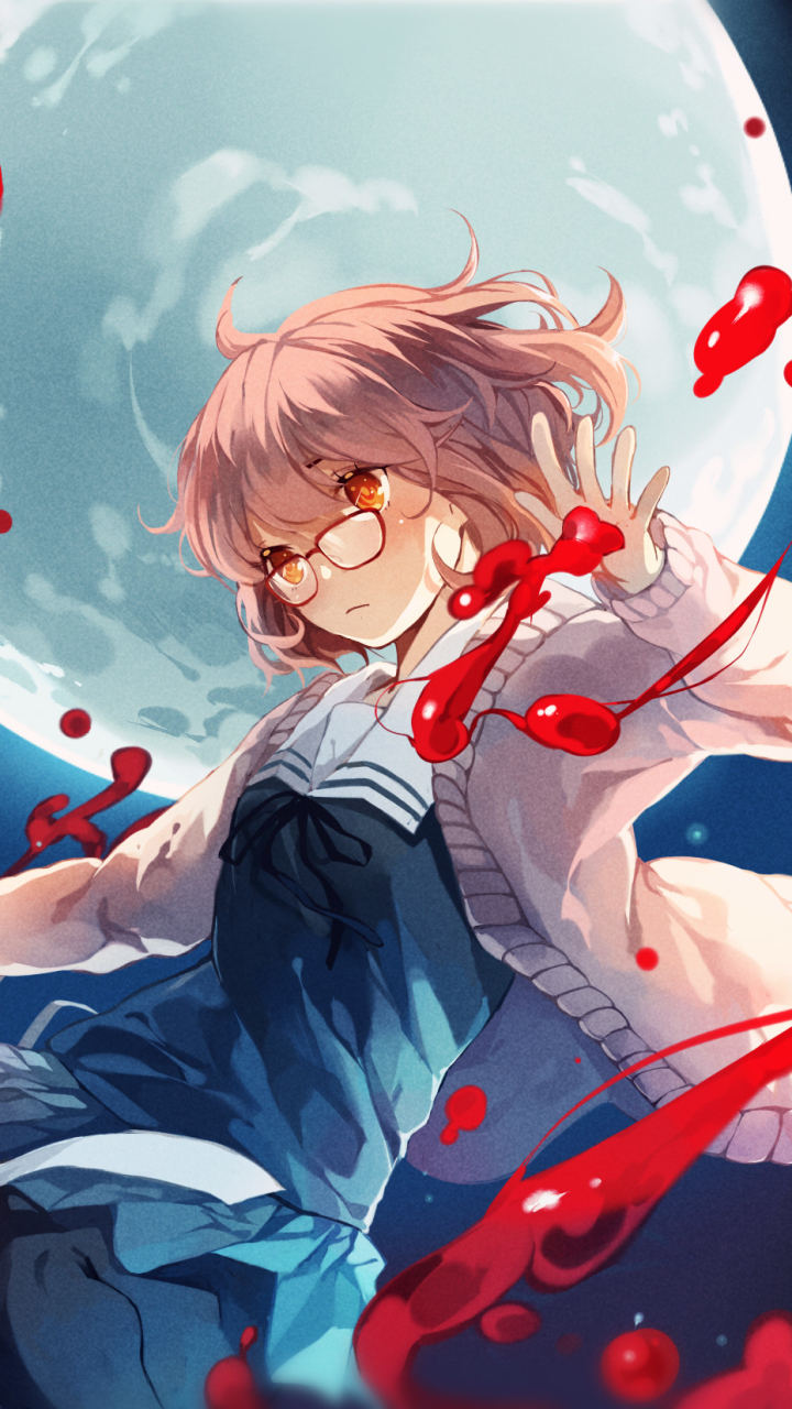 Handy-Wallpaper Animes, Mirai Kuriyama, Beyond The Boundary kostenlos herunterladen.