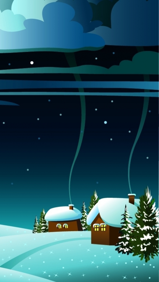 Download mobile wallpaper Winter, Artistic for free.