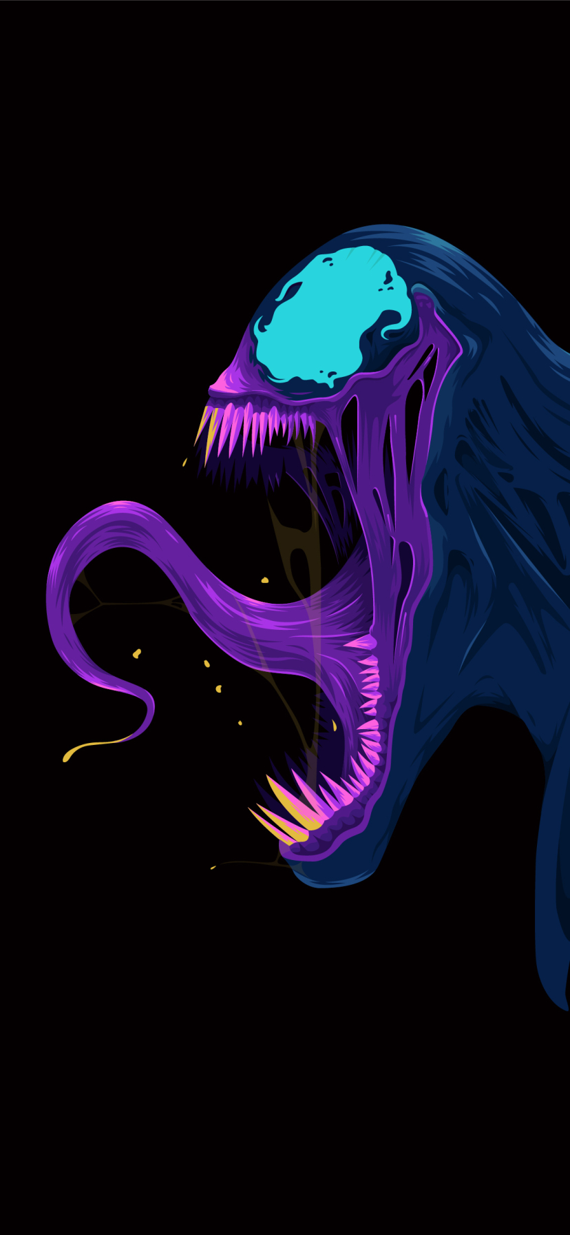 Download mobile wallpaper Venom, Comics, Minimalist for free.