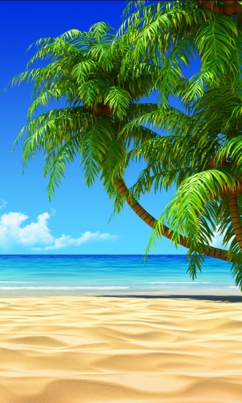 Download mobile wallpaper Beach, Earth, Painting for free.