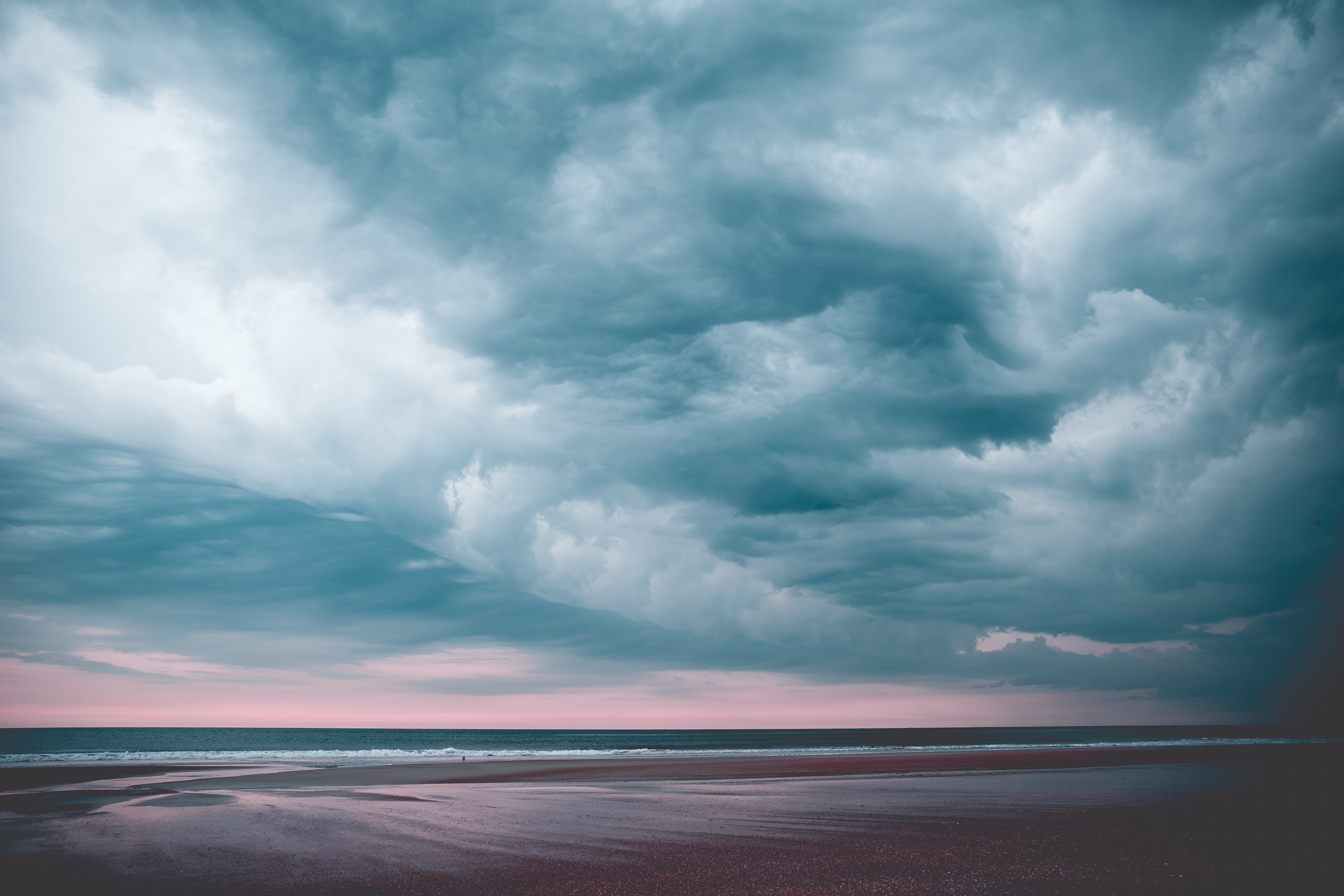 Free download wallpaper Sea, Clouds, Nature, Beach on your PC desktop