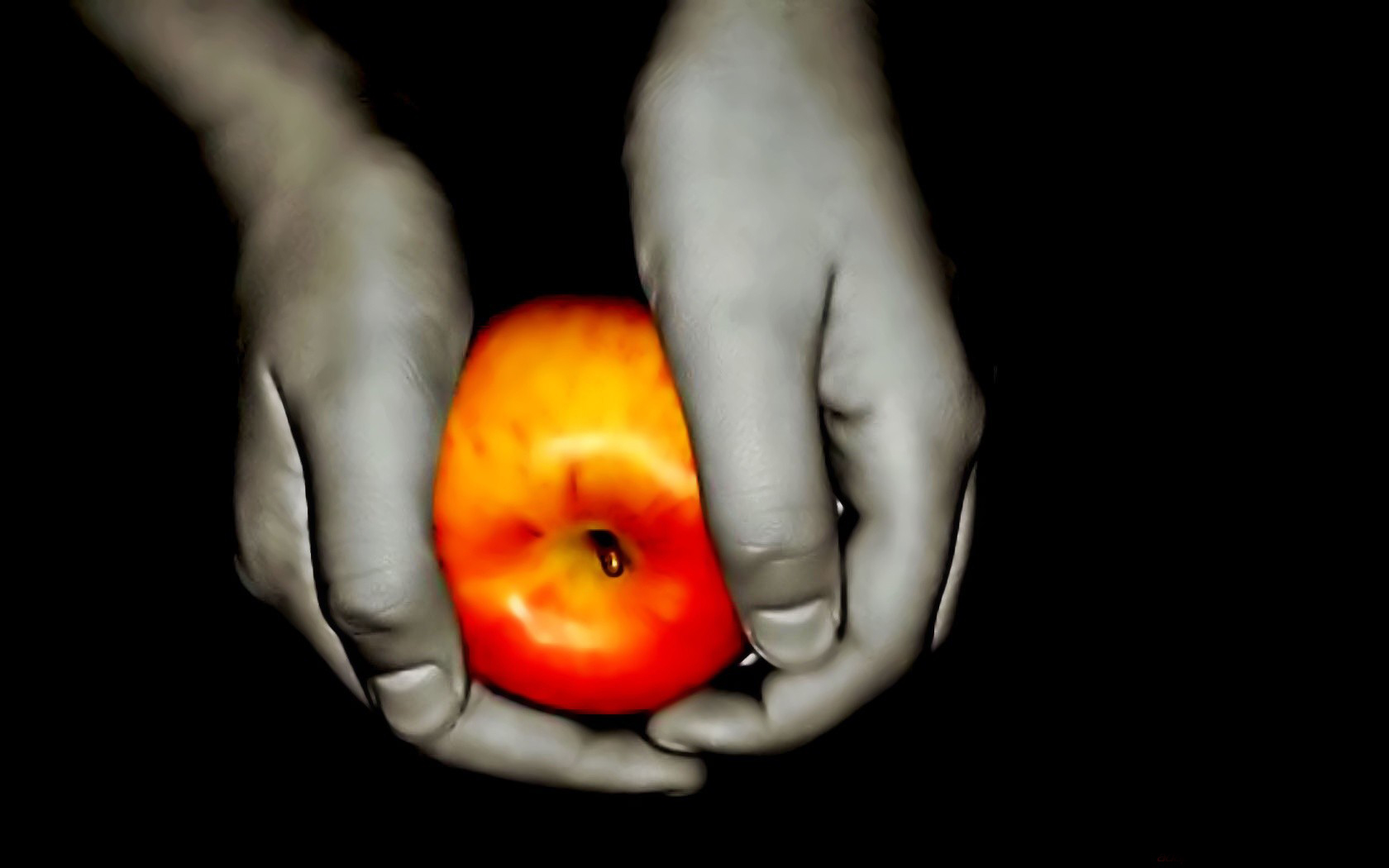 Laden Sie das Hand, Apfel, Künstlerisch, Nahrungsmittel-Bild kostenlos auf Ihren PC-Desktop herunter