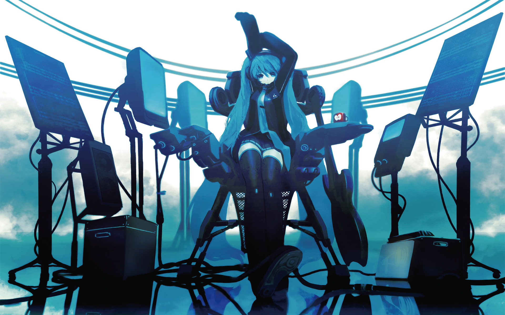 Descarga gratuita de fondo de pantalla para móvil de Vocaloid, Hatsune Miku, Animado.