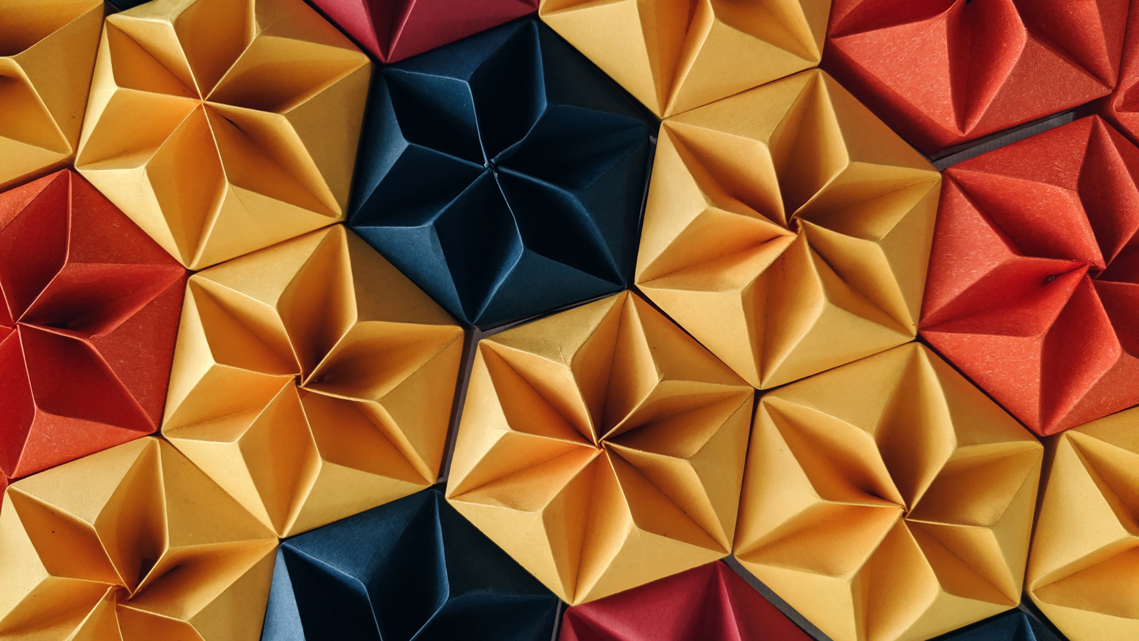 Laden Sie das Muster, Dreieck, Origami, Geometrische Formen, Menschengemacht-Bild kostenlos auf Ihren PC-Desktop herunter