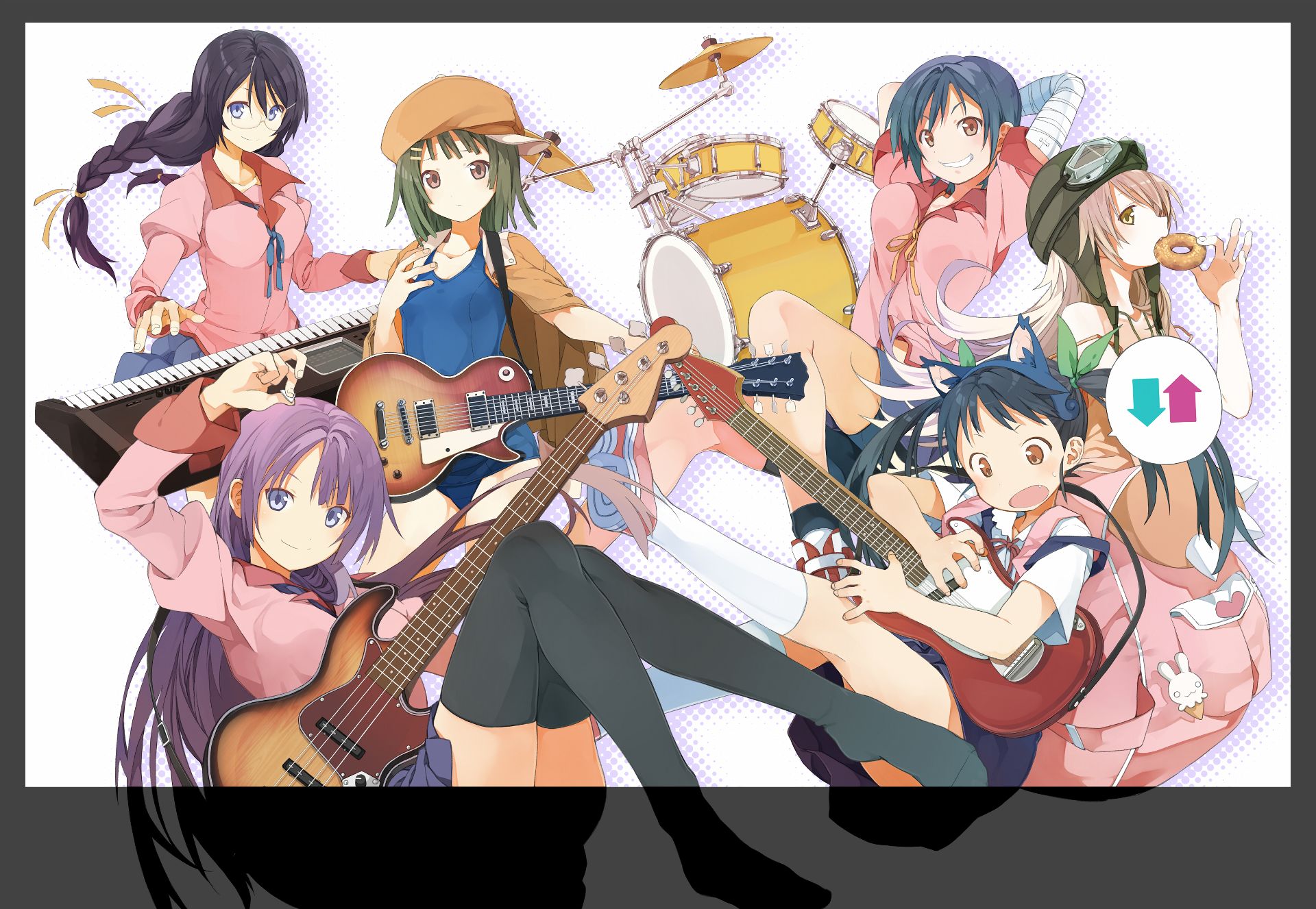 Download mobile wallpaper Anime, Monogatari (Series), Hitagi Senjōgahara, Nadeko Sengoku, Mayoi Hachikuji, Shinobu Oshino, Suruga Kanbaru, Tsubasa Hanekawa for free.