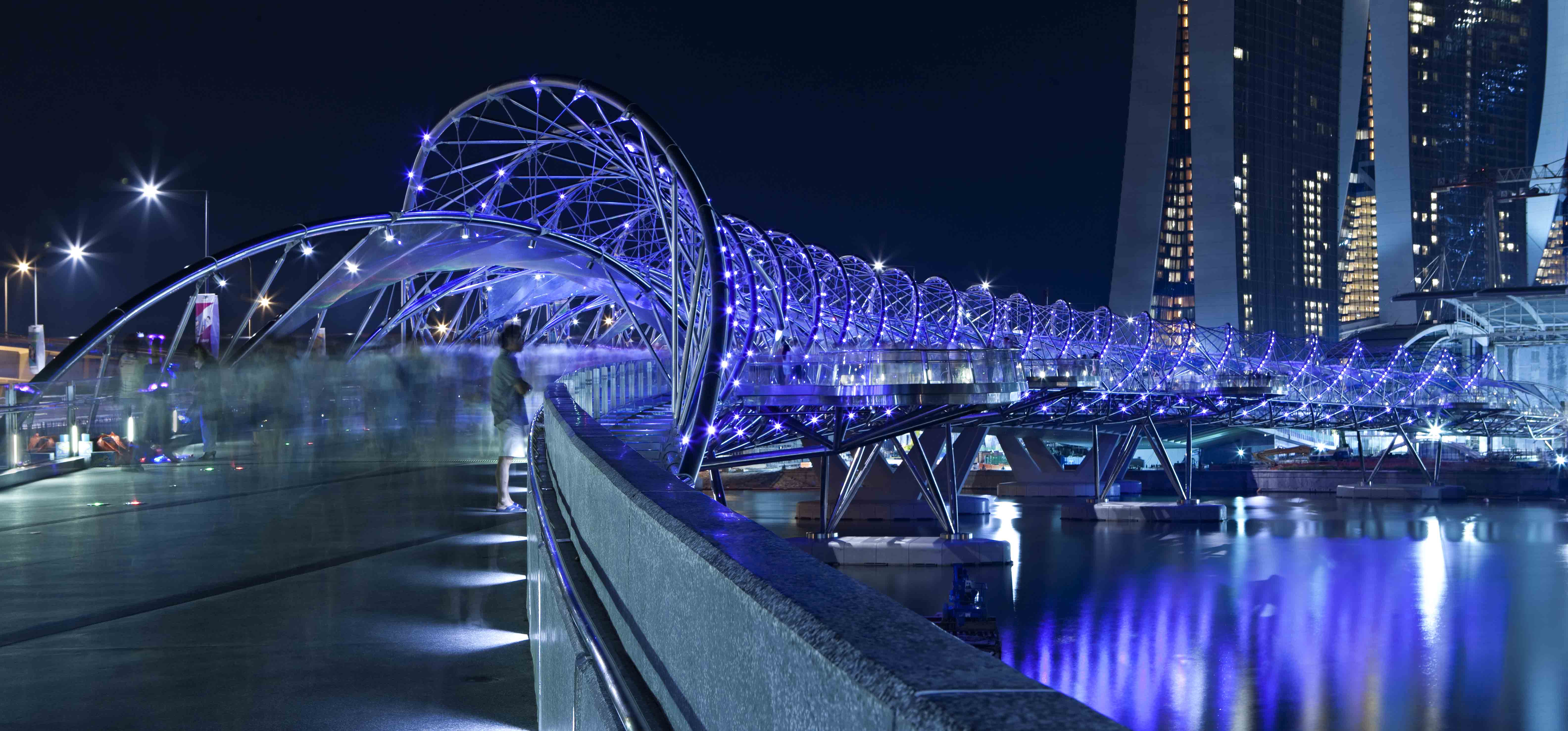 Baixe gratuitamente a imagem Pontes, Feito Pelo Homem, Singapura, A Ponte Da Hélice na área de trabalho do seu PC