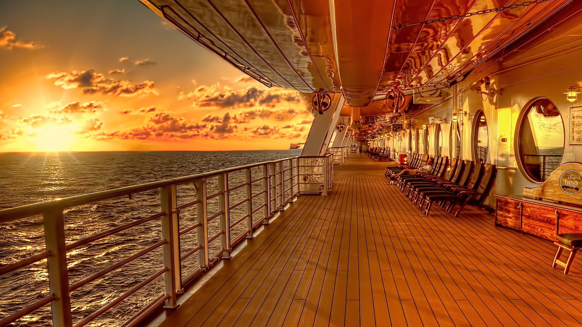 cruise ship, vehicles, cloud, hdr, sunset, cruise ships