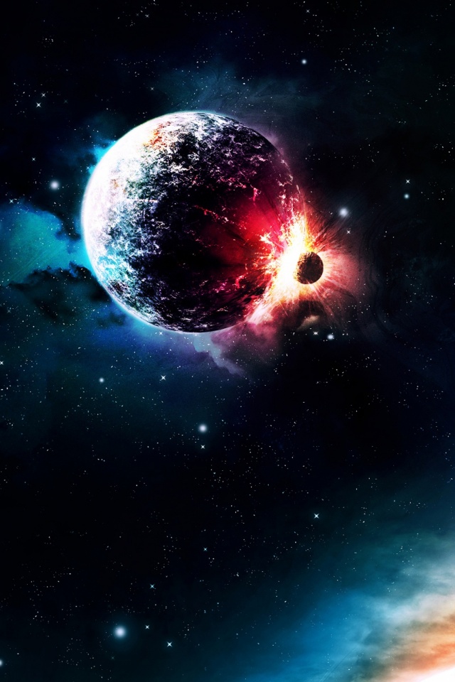 Descarga gratuita de fondo de pantalla para móvil de Estrellas, Luna, Planeta, Ciencia Ficción, Cosmos.