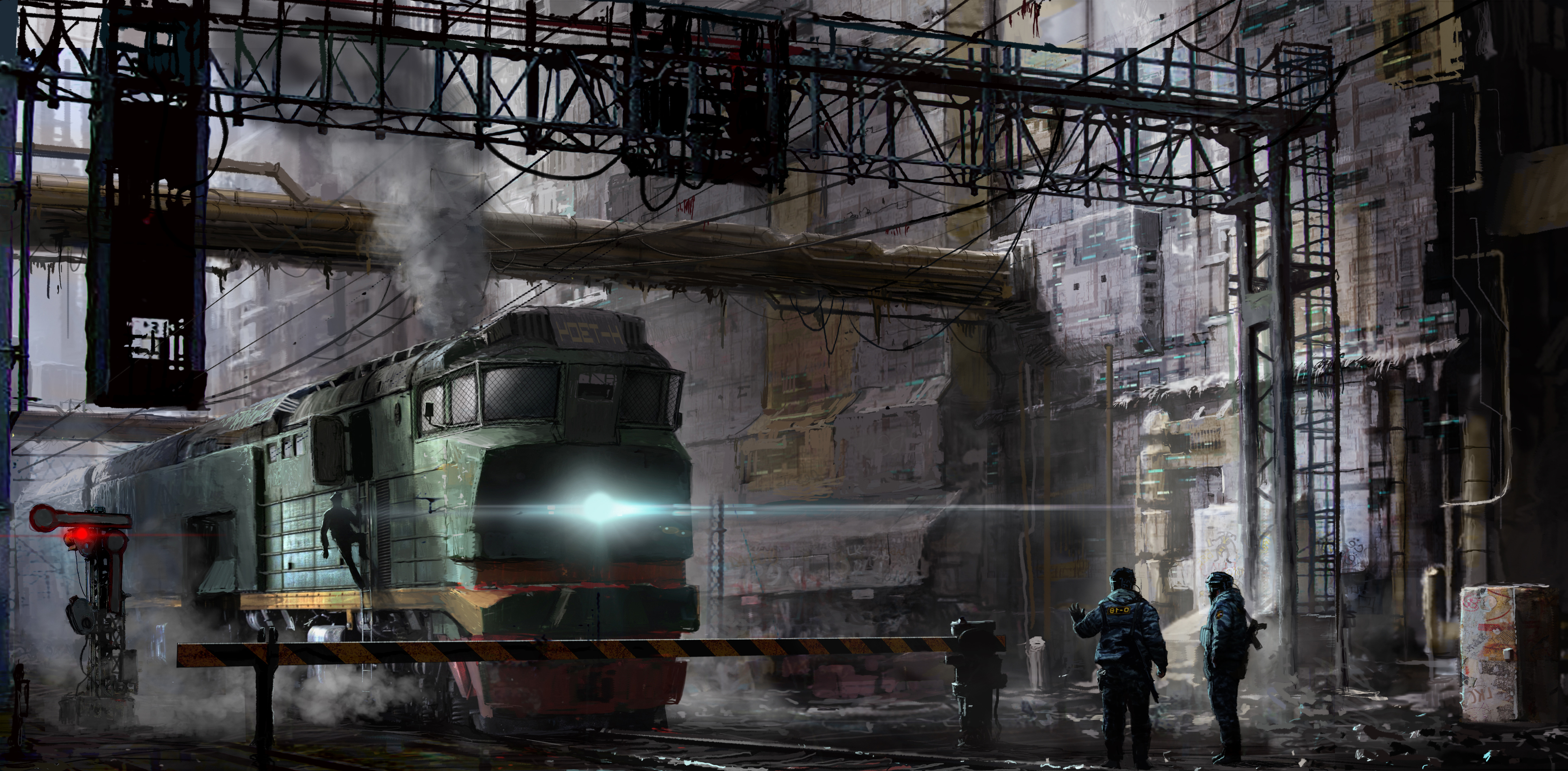 Download mobile wallpaper Sci Fi, Train, Vehicle for free.