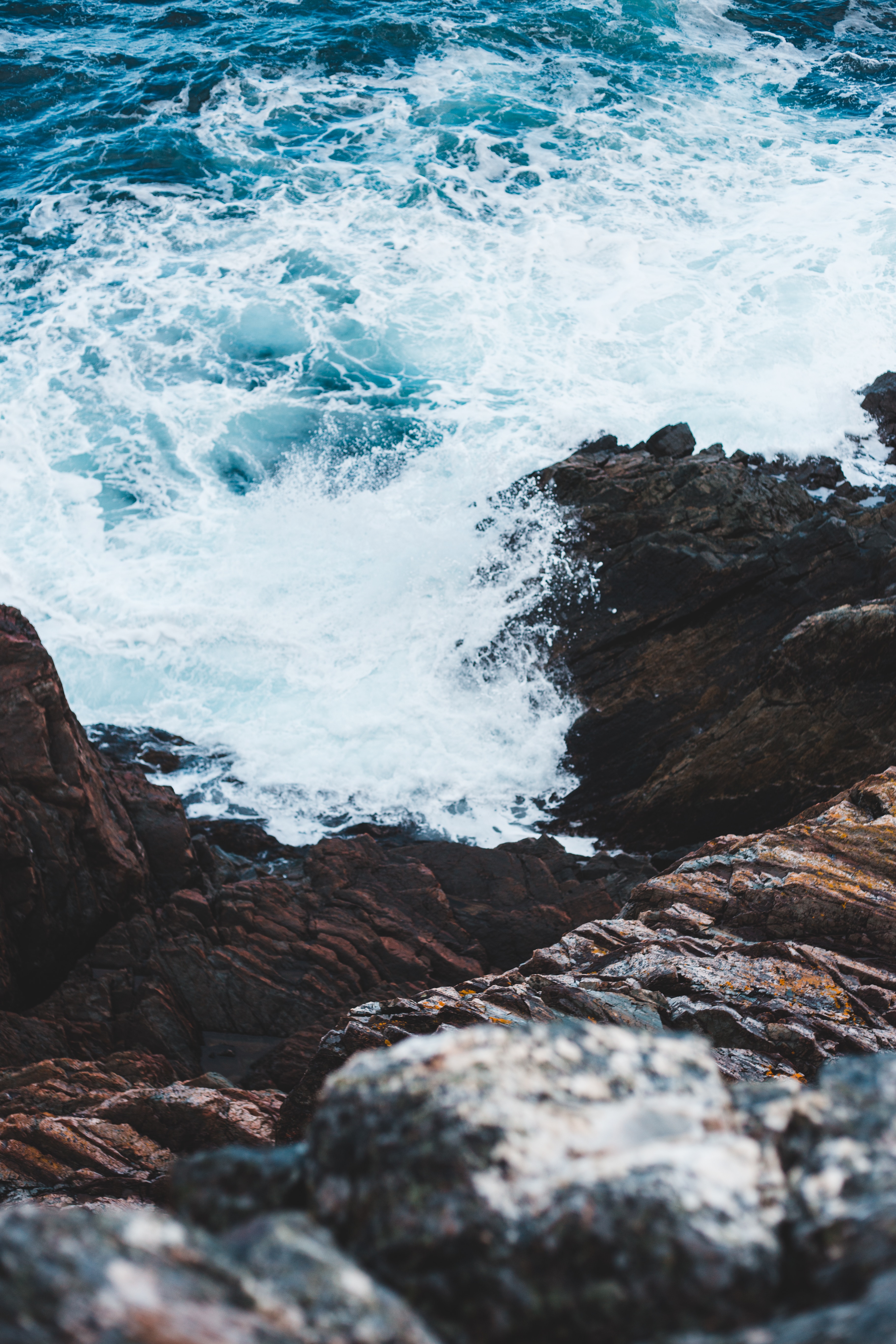 Laden Sie das Felsen, Rock, Küste, Natur, Waves, Wasser, Sea-Bild kostenlos auf Ihren PC-Desktop herunter