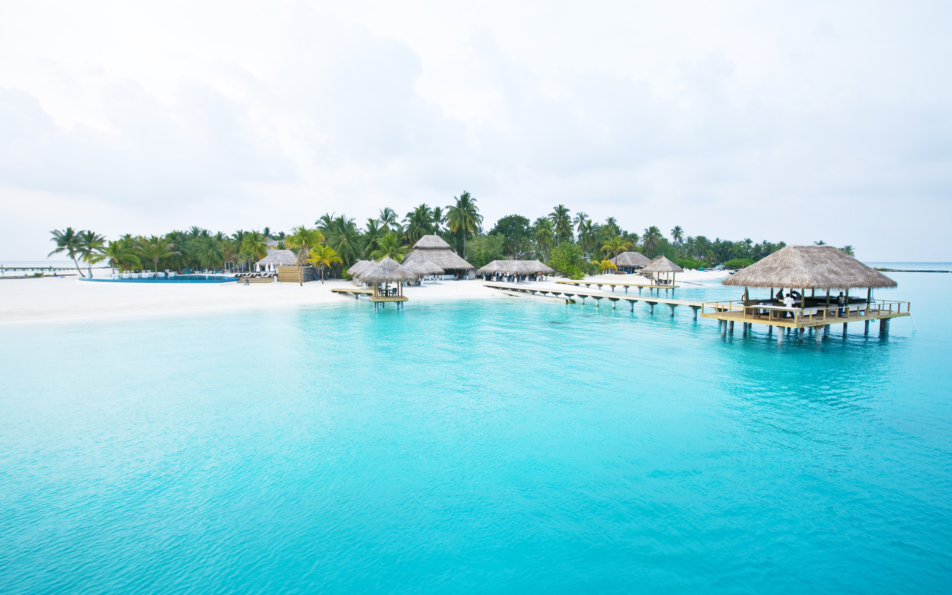 537179 télécharger le fond d'écran maldives, palmier, photographie, tropical, cabane, océan, arbre, eau - économiseurs d'écran et images gratuitement