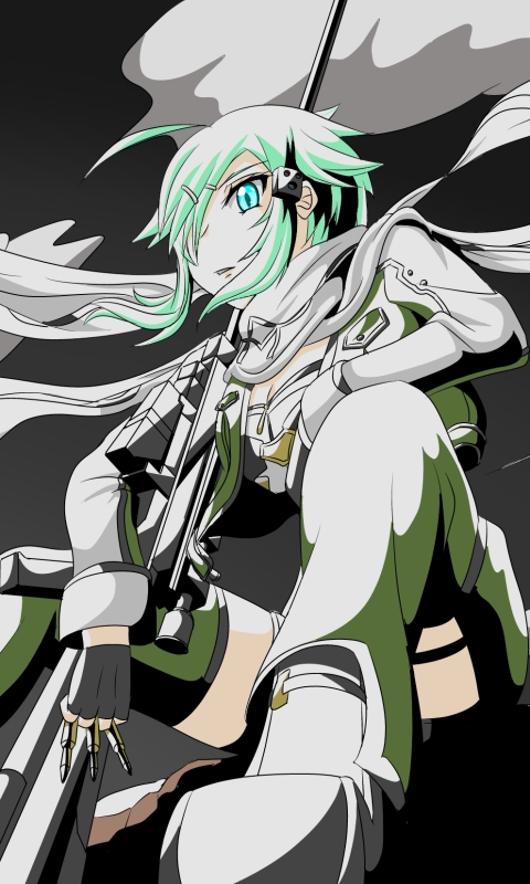 Download mobile wallpaper Anime, Sword Art Online, Sword Art Online Ii, Sinon (Sword Art Online), Shino Asada for free.